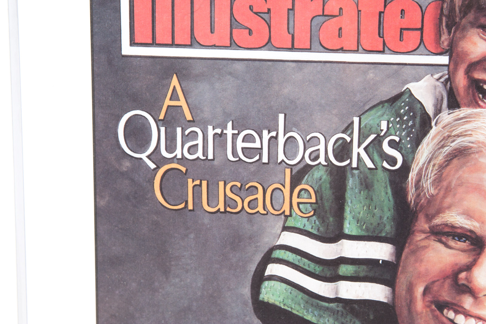After Dough West Color Lithograph "A Quarterback's Crusade" Signed by Boomer Esiason