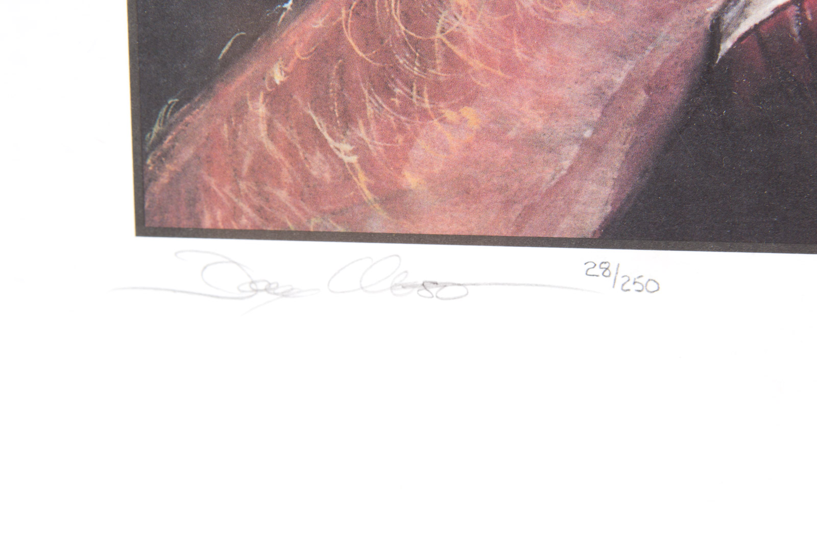 After Dough West Color Lithograph "A Quarterback's Crusade" Signed by Boomer Esiason