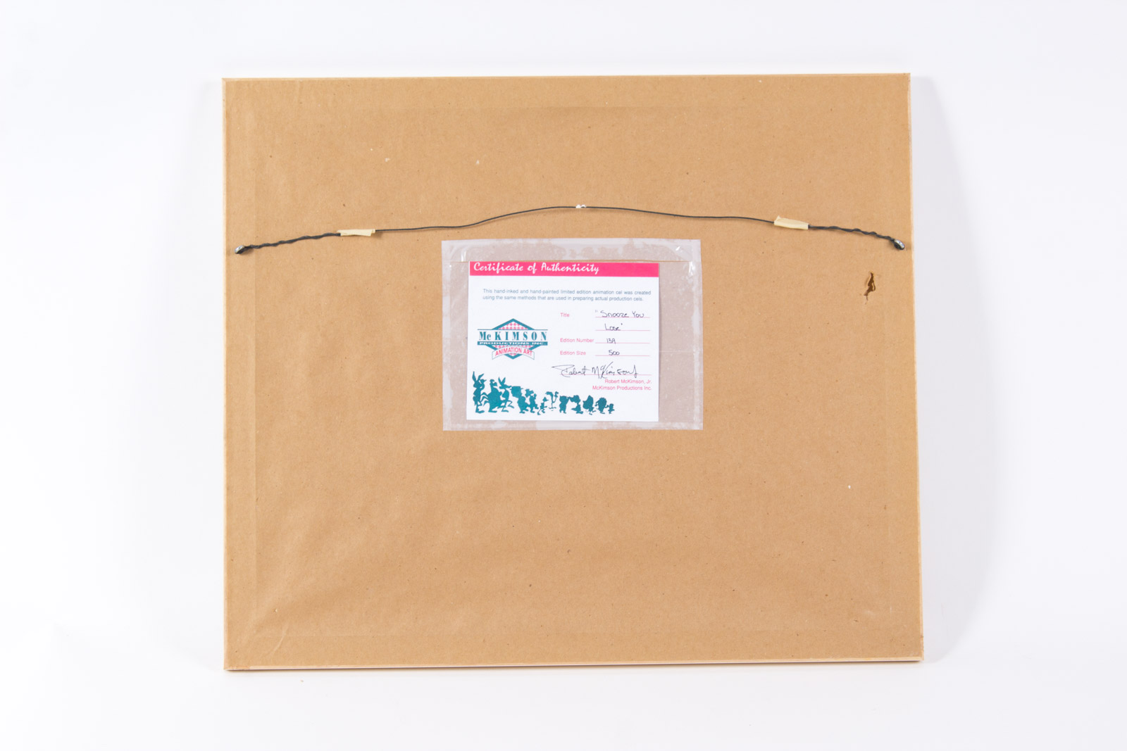 "Snooze You Lose" Looney Tunes Hand Inked and Painted Animation Cel