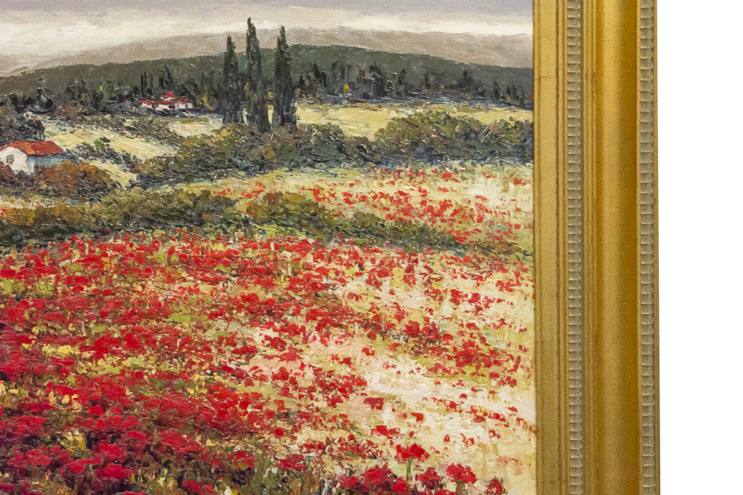 K. Paul Poppy Field Oil Painting
