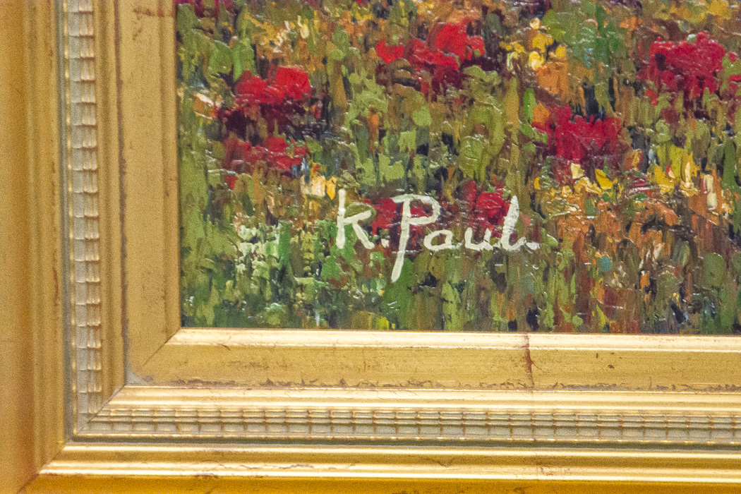 K. Paul Poppy Field Oil Painting