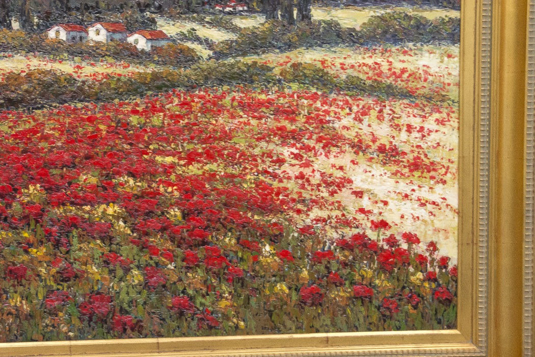 K. Paul Poppy Field Oil Painting