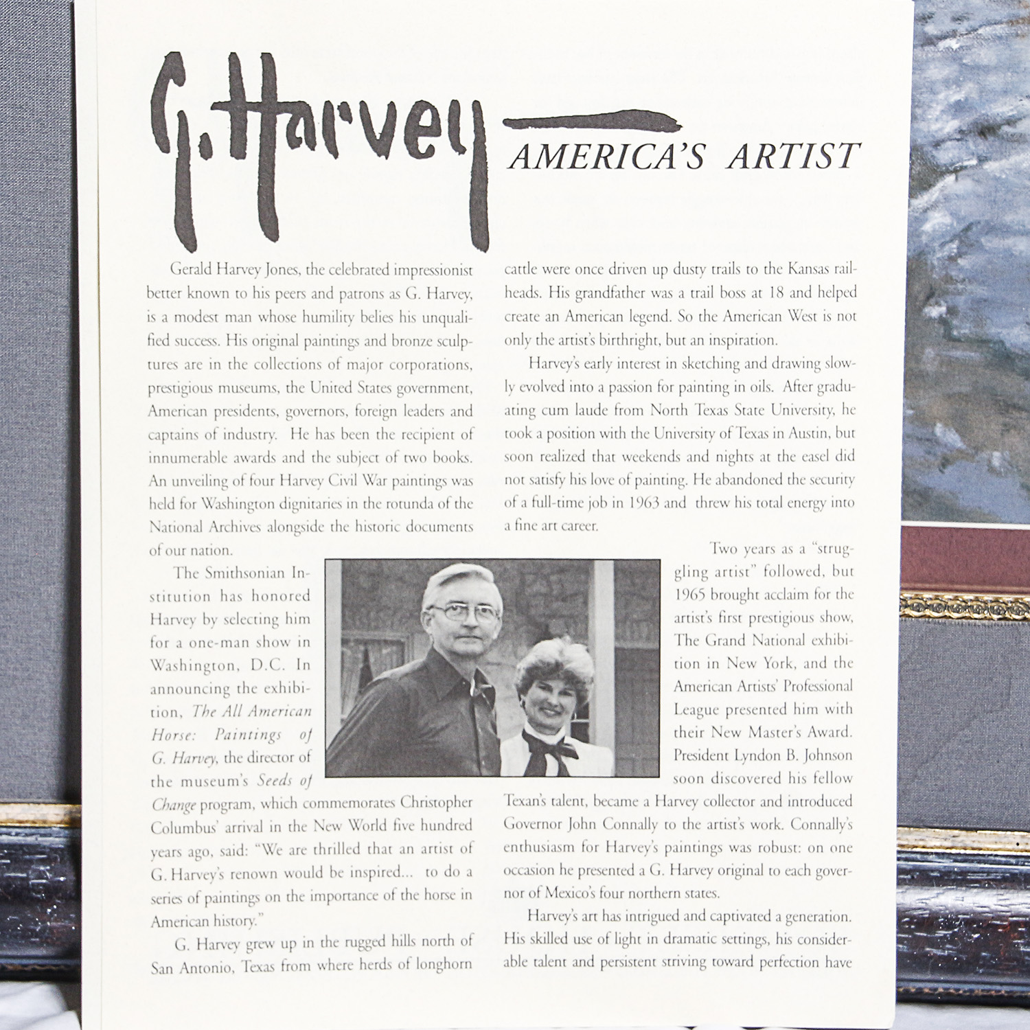 Framed Print "Flowers for the Lady" by G. Harvey