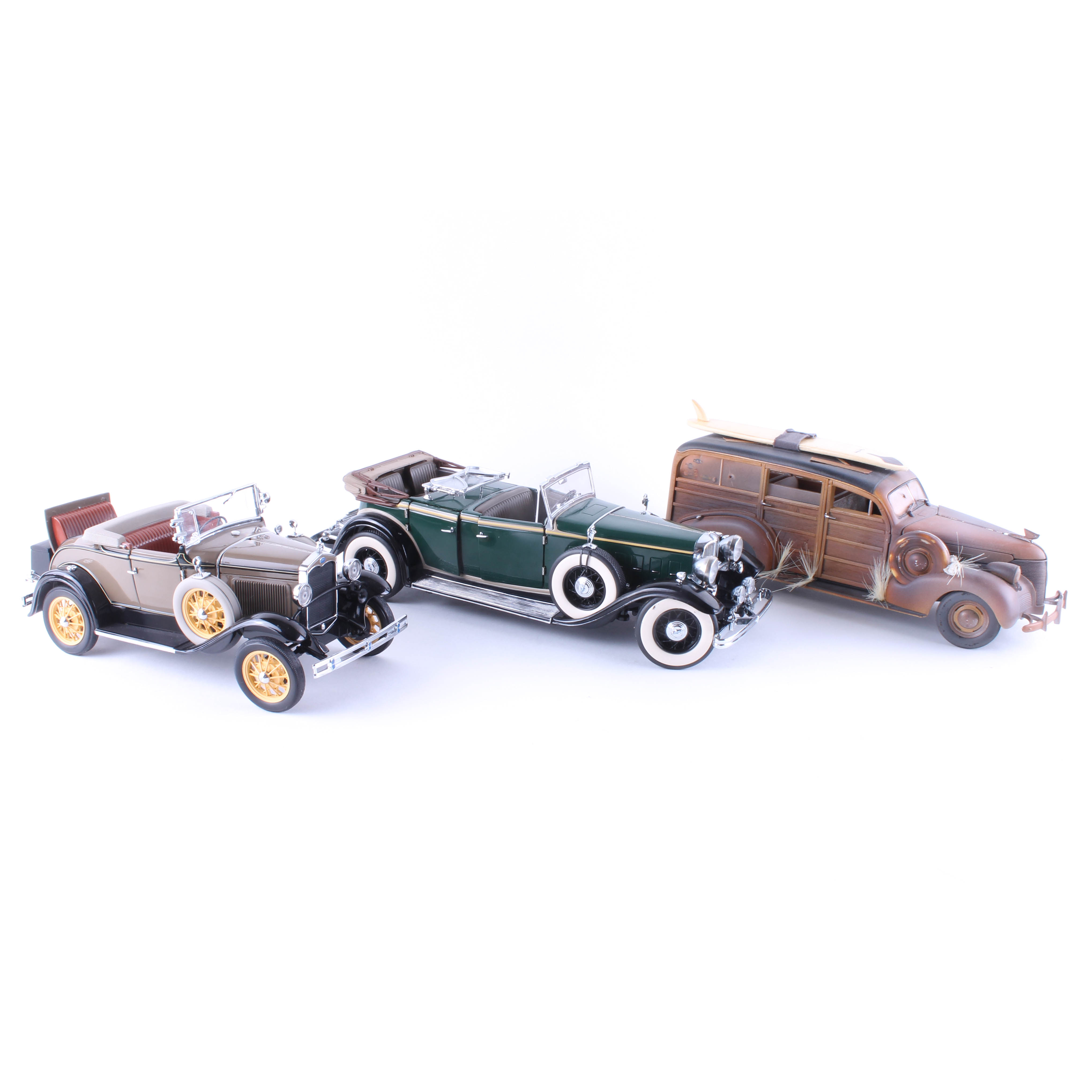 Set of Three Die Cast 1930's Model Cars