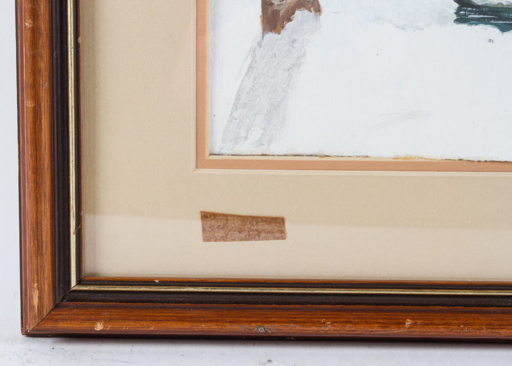 Rita Ford Jones Watercolor Winter Landscape