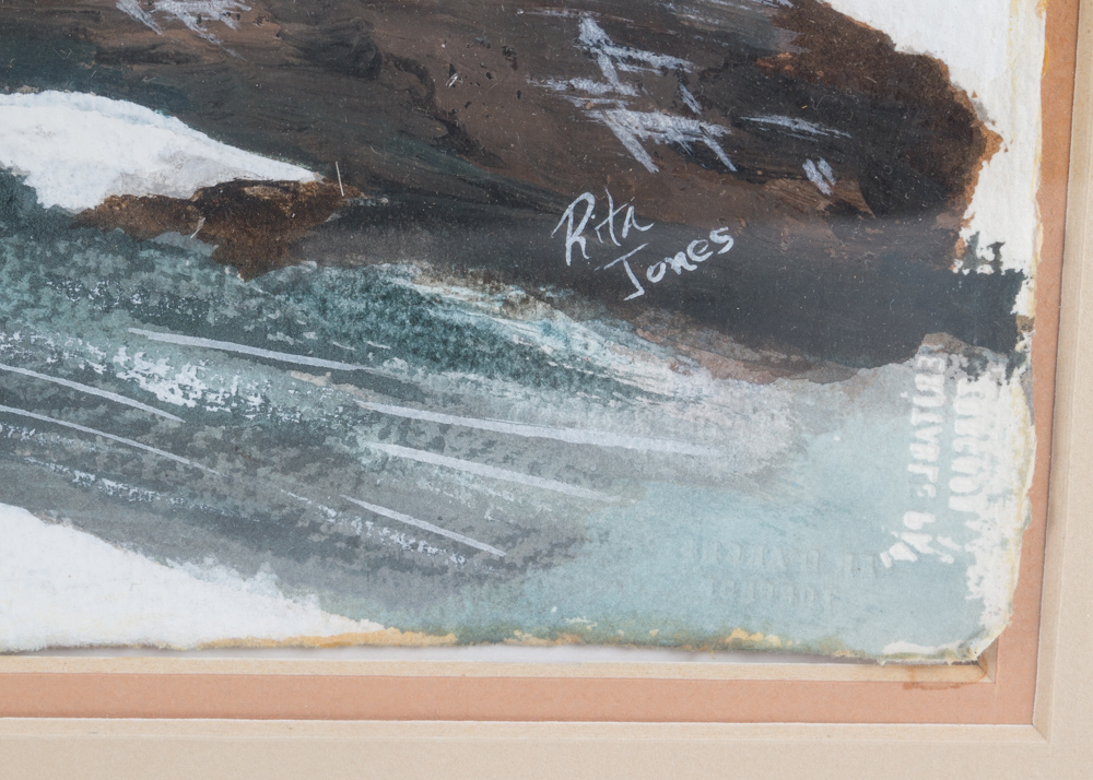 Rita Ford Jones Watercolor Winter Landscape