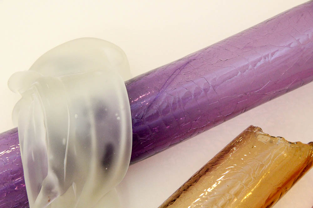 Drew Smith Art Glass Wall Sculpture "Floating Colors"