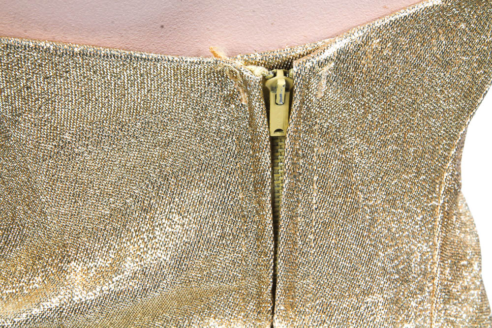 1950's Gold Beauty Pageant Costume