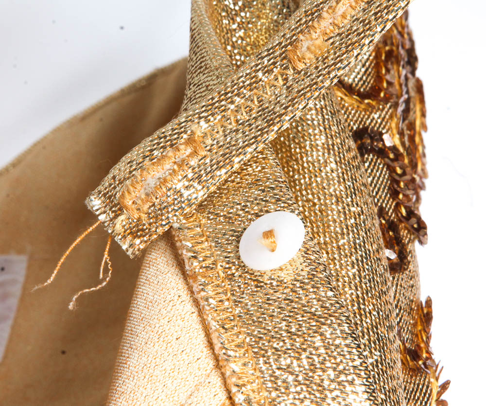 1950's Gold Beauty Pageant Costume