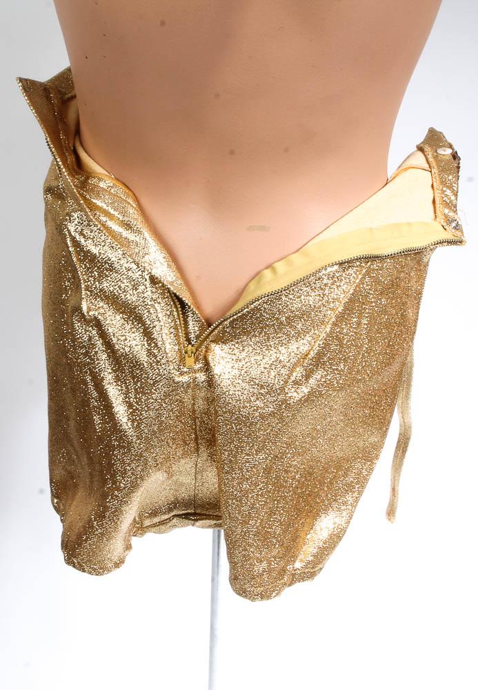 1950's Gold Beauty Pageant Costume