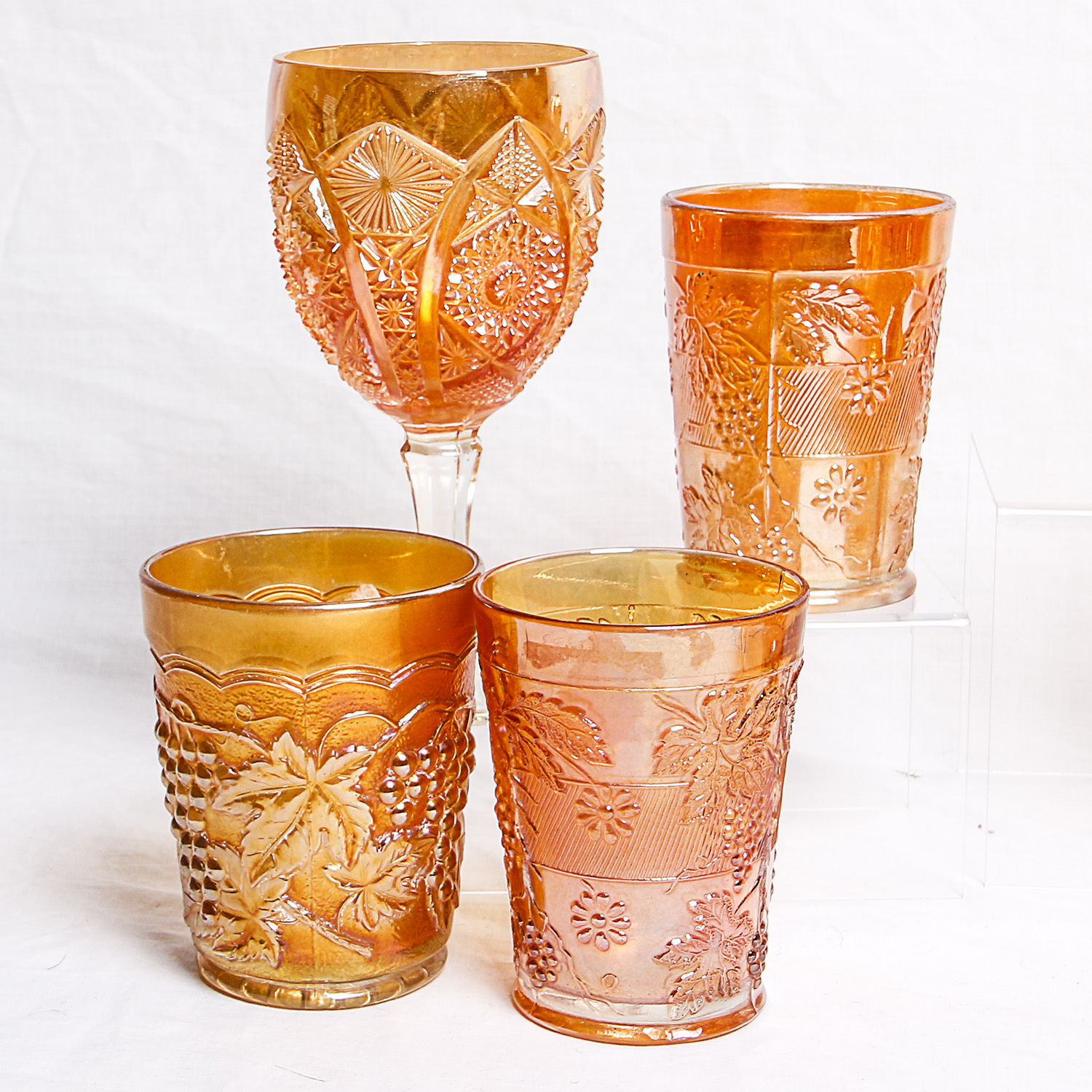 Vintage Marigold Carnival Glass