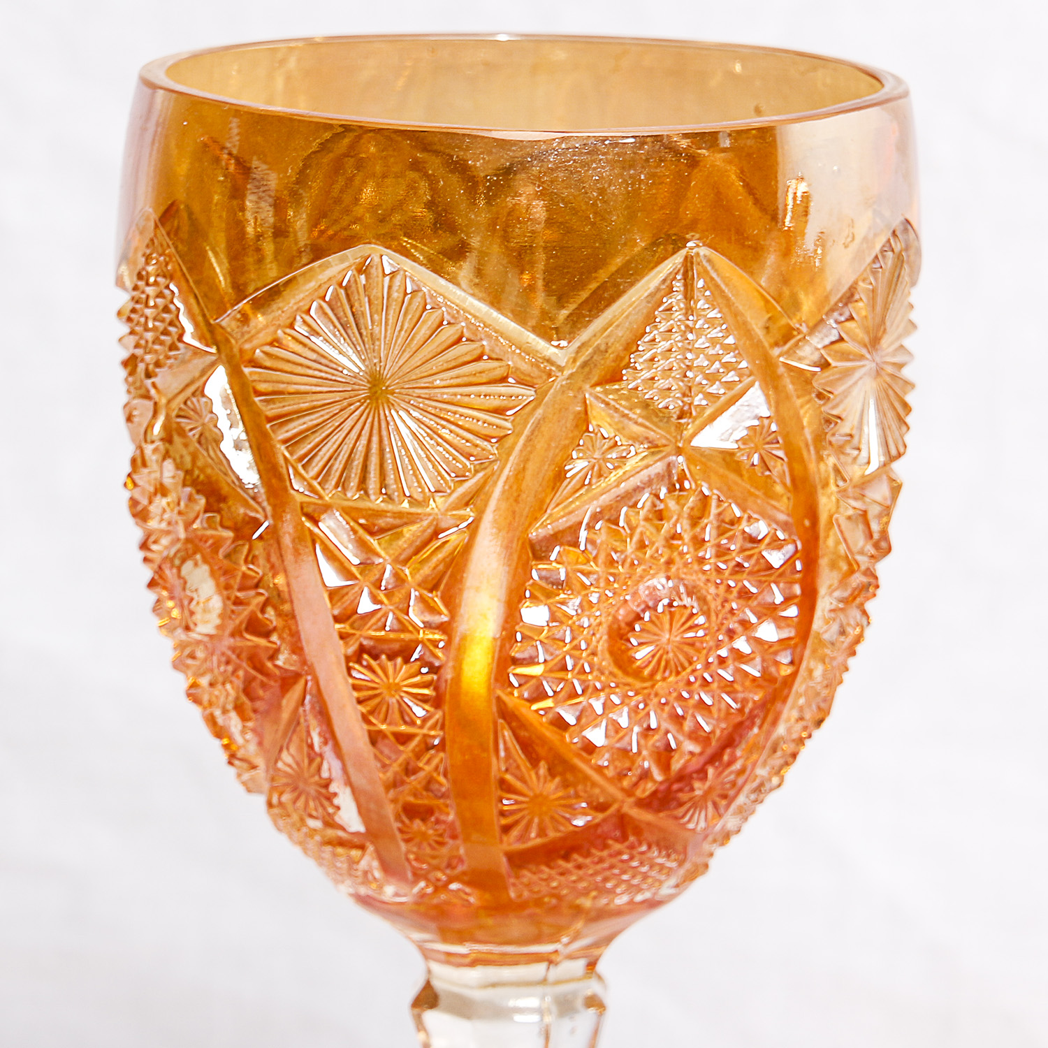 Vintage Marigold Carnival Glass