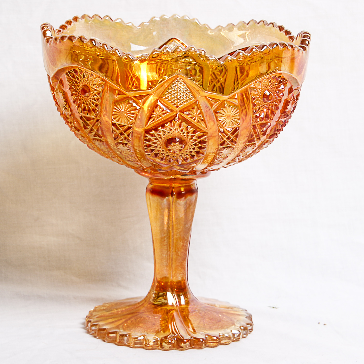 Vintage Marigold Carnival Glass