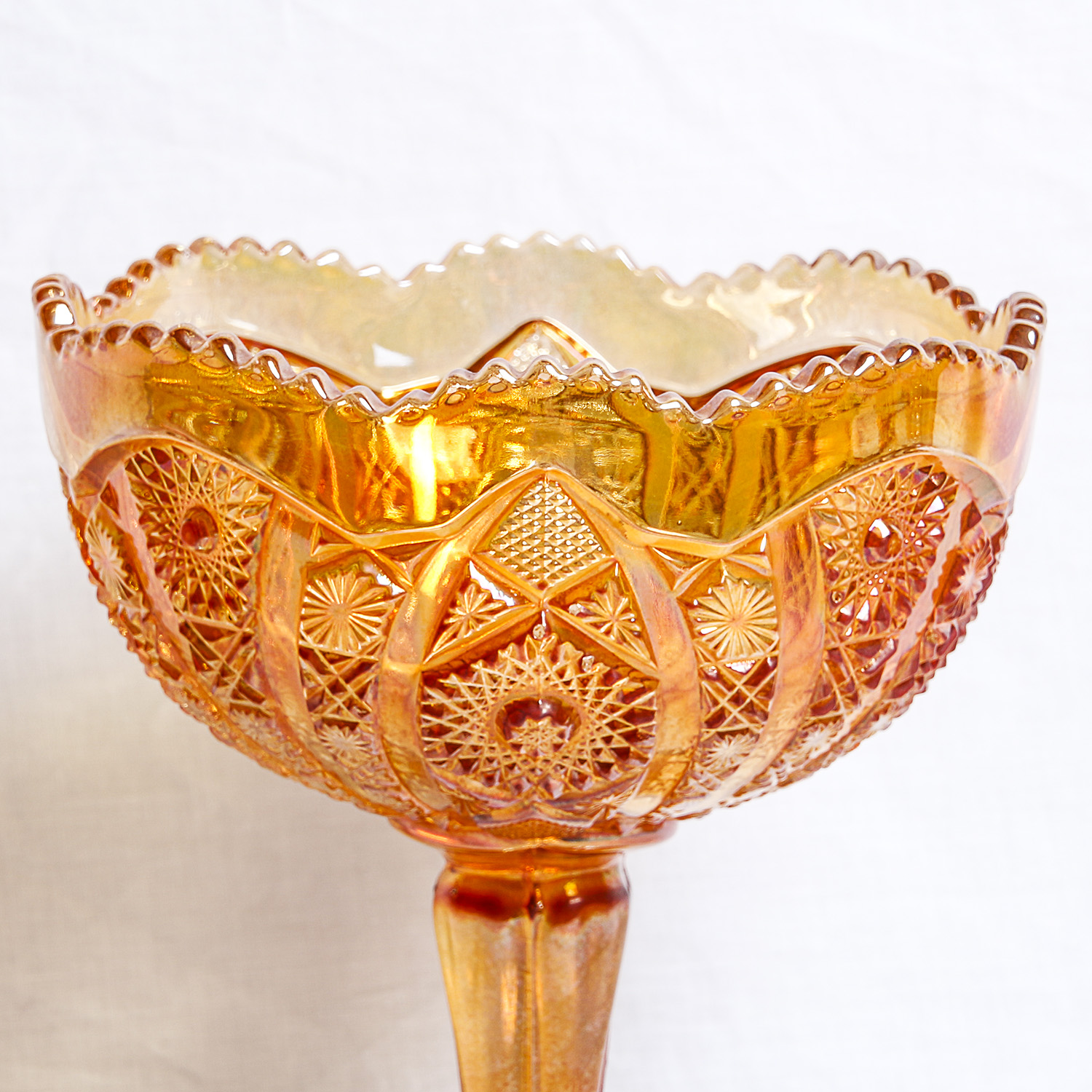Vintage Marigold Carnival Glass