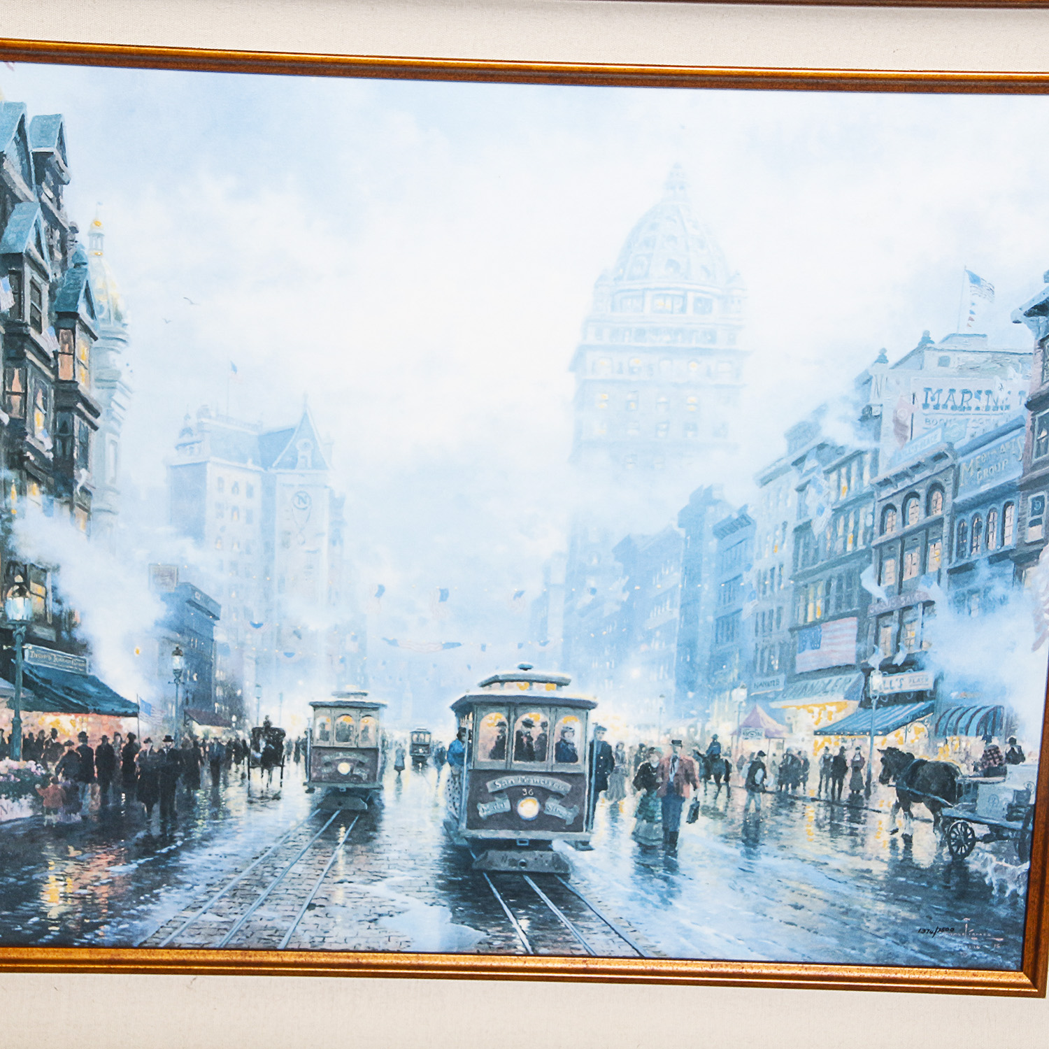 Limited Edition Thomas Kinkade "San Francisco, Market Street" Print