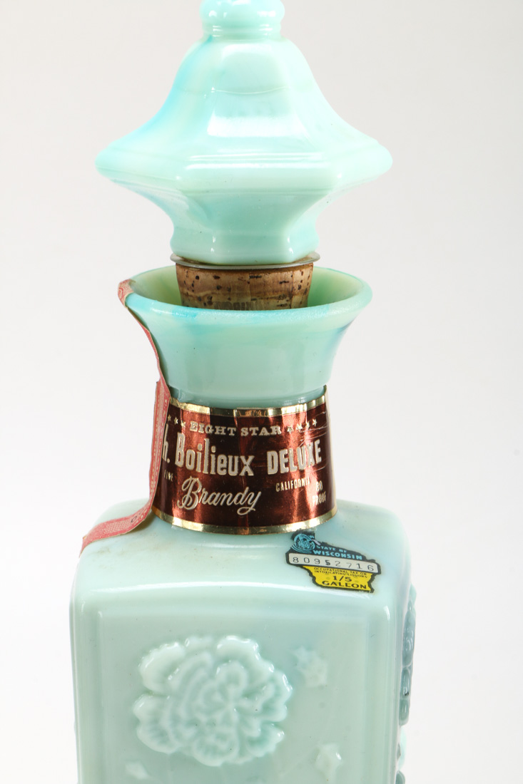 Seven Vintage Branded Decanters and Bottles