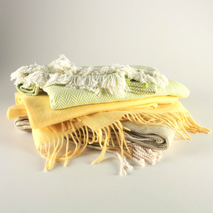 Collection of A Soft Idea and Pearls & Cashmere Throw Blankets