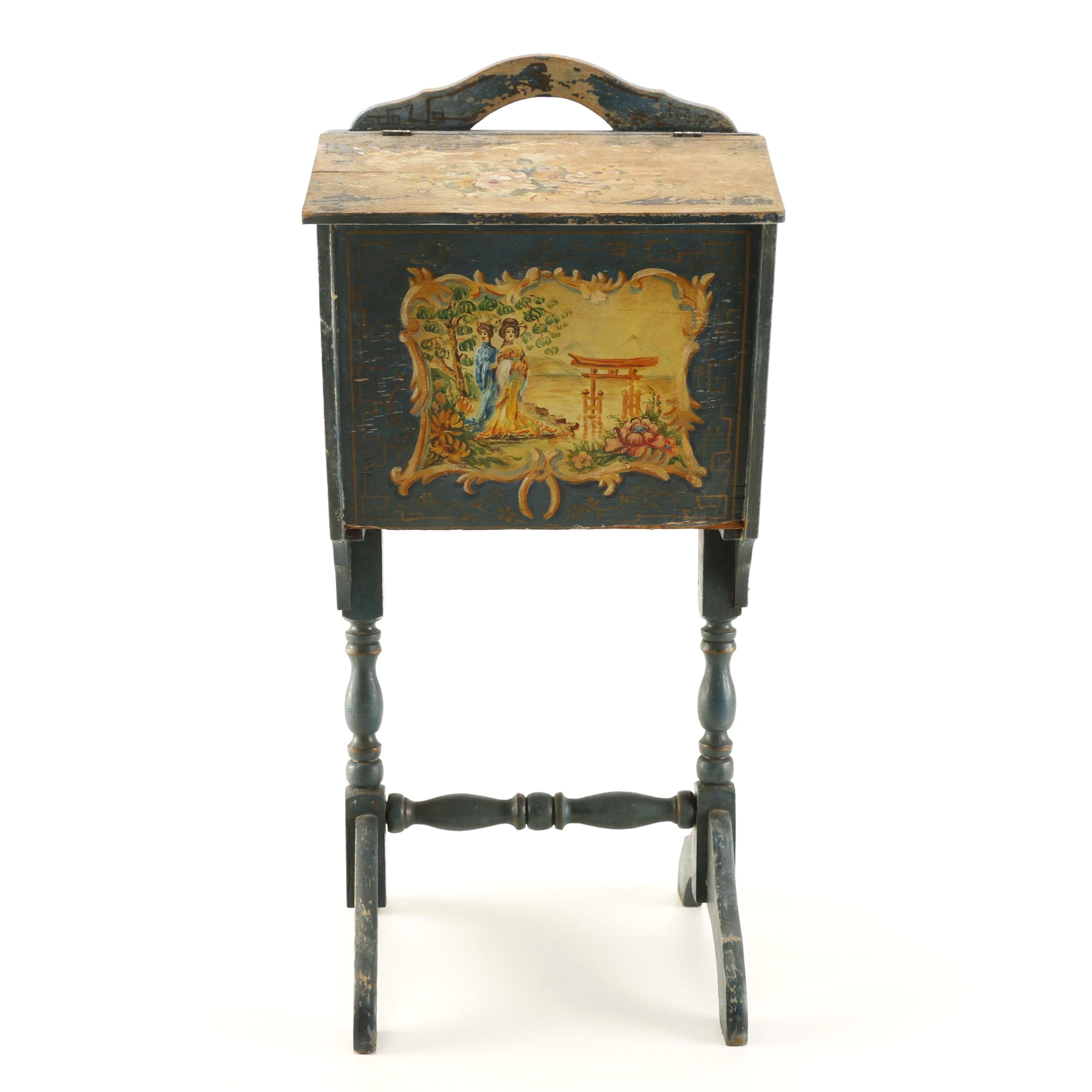 Asian Inspired Sewing Stand