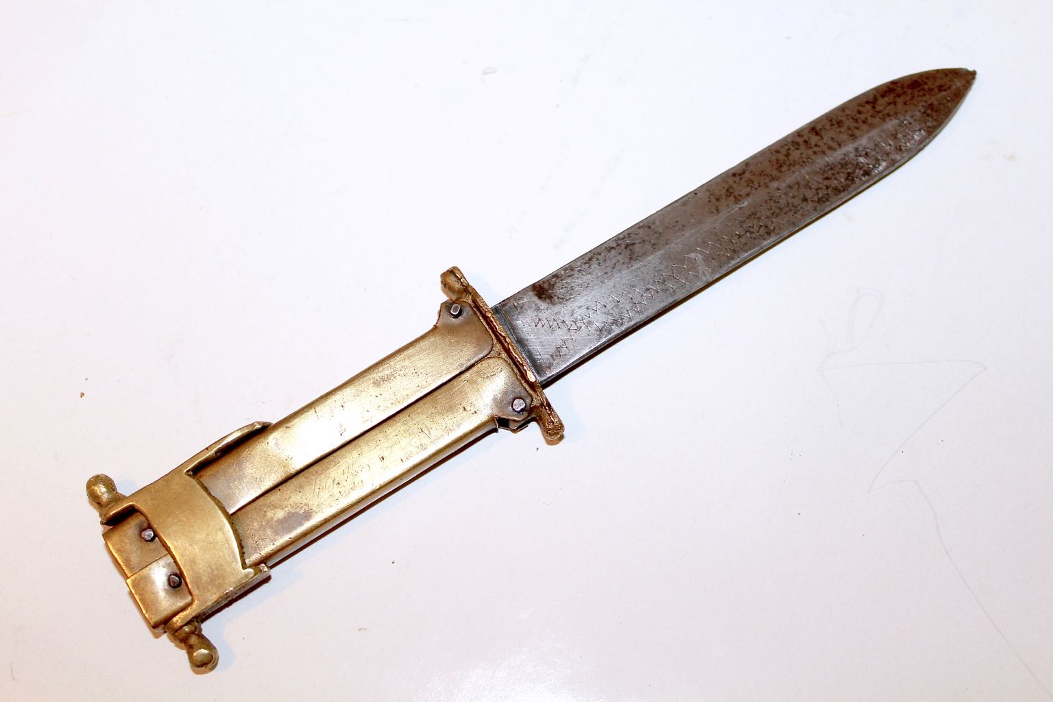 WW II Brass Paratrooper Knife