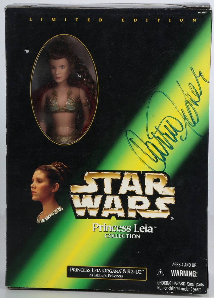 Carrie Fisher Signed Princess Leia Action Figure