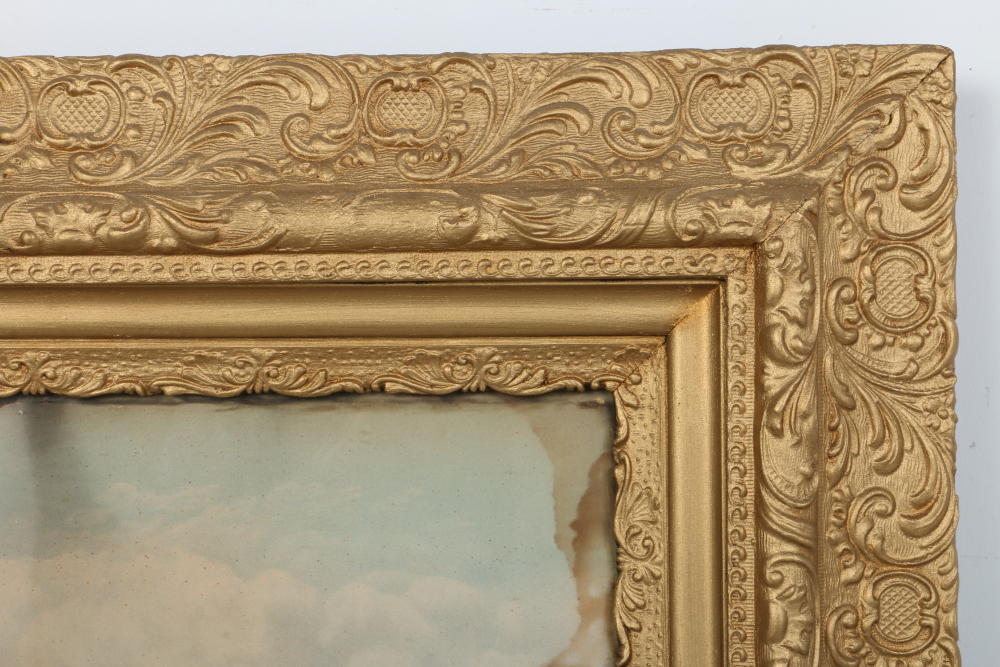 Vintage Framed Chromolithograph "Catskills in Autumn"