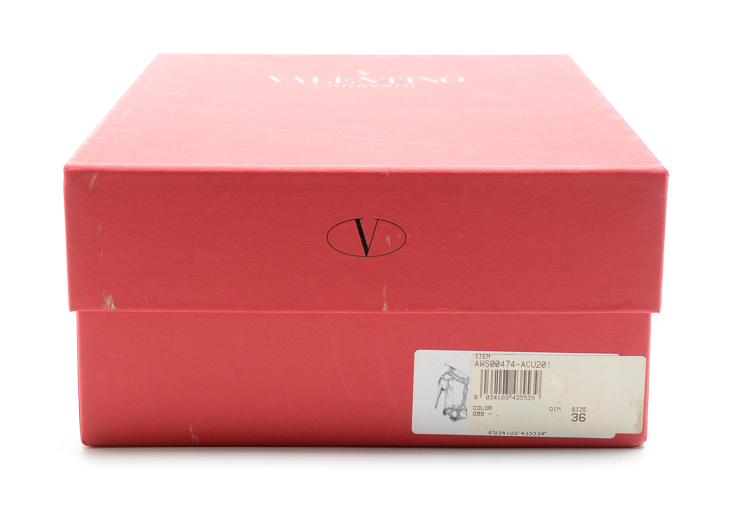 Valentino Garavani Ivory Leather Studded Open Toe Dress Sandals with Stiletto Heel