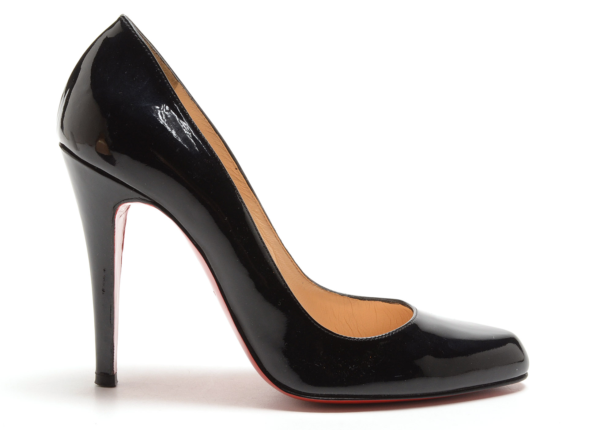 Christian Louboutin of Paris Black Patent Leather Stiletto Dress Pumps
