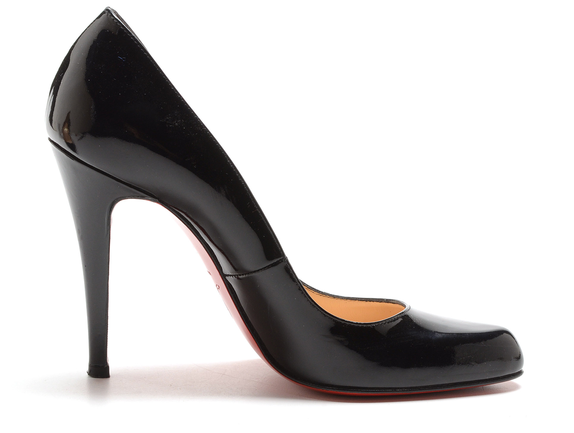 Christian Louboutin of Paris Black Patent Leather Stiletto Dress Pumps