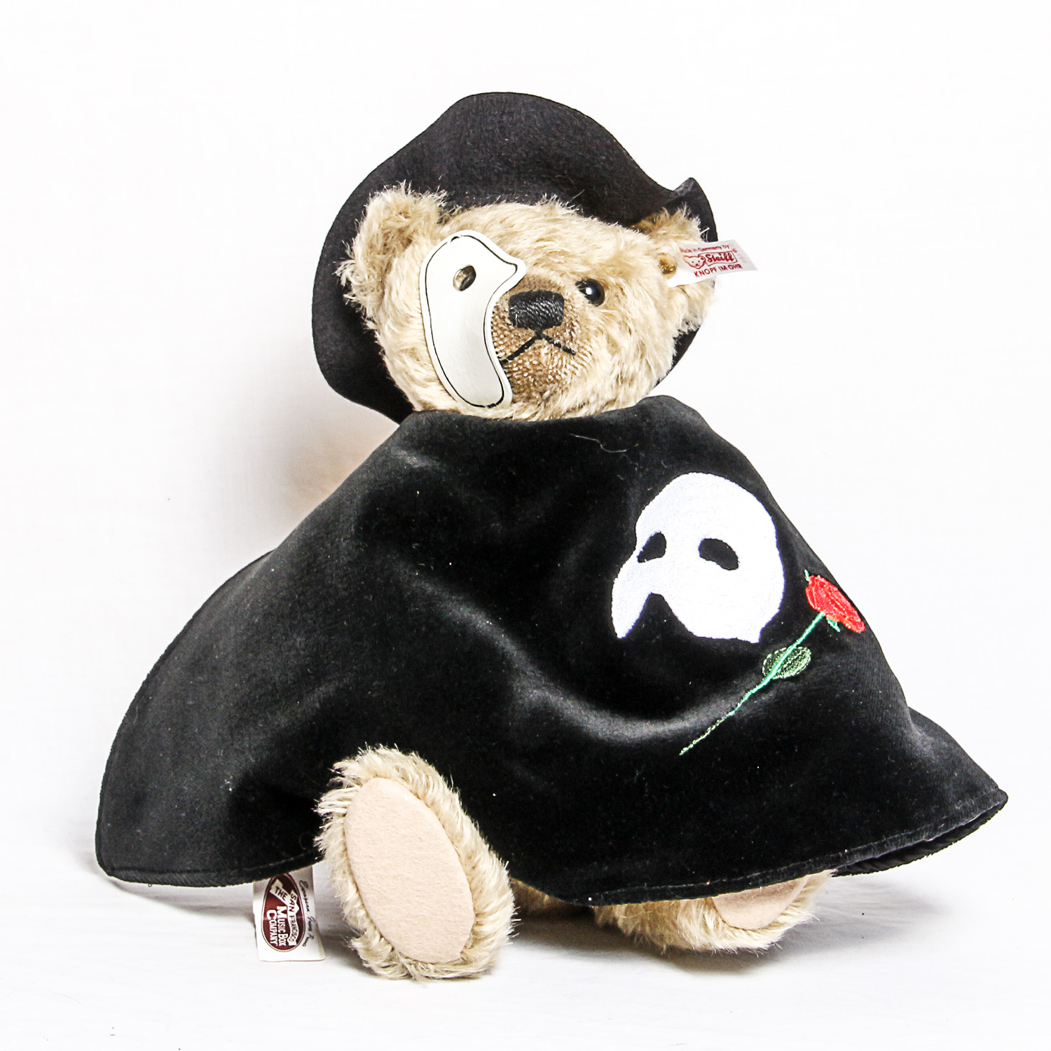 Steiff Collectible Phantom of the Opera Bear and Snow Globe