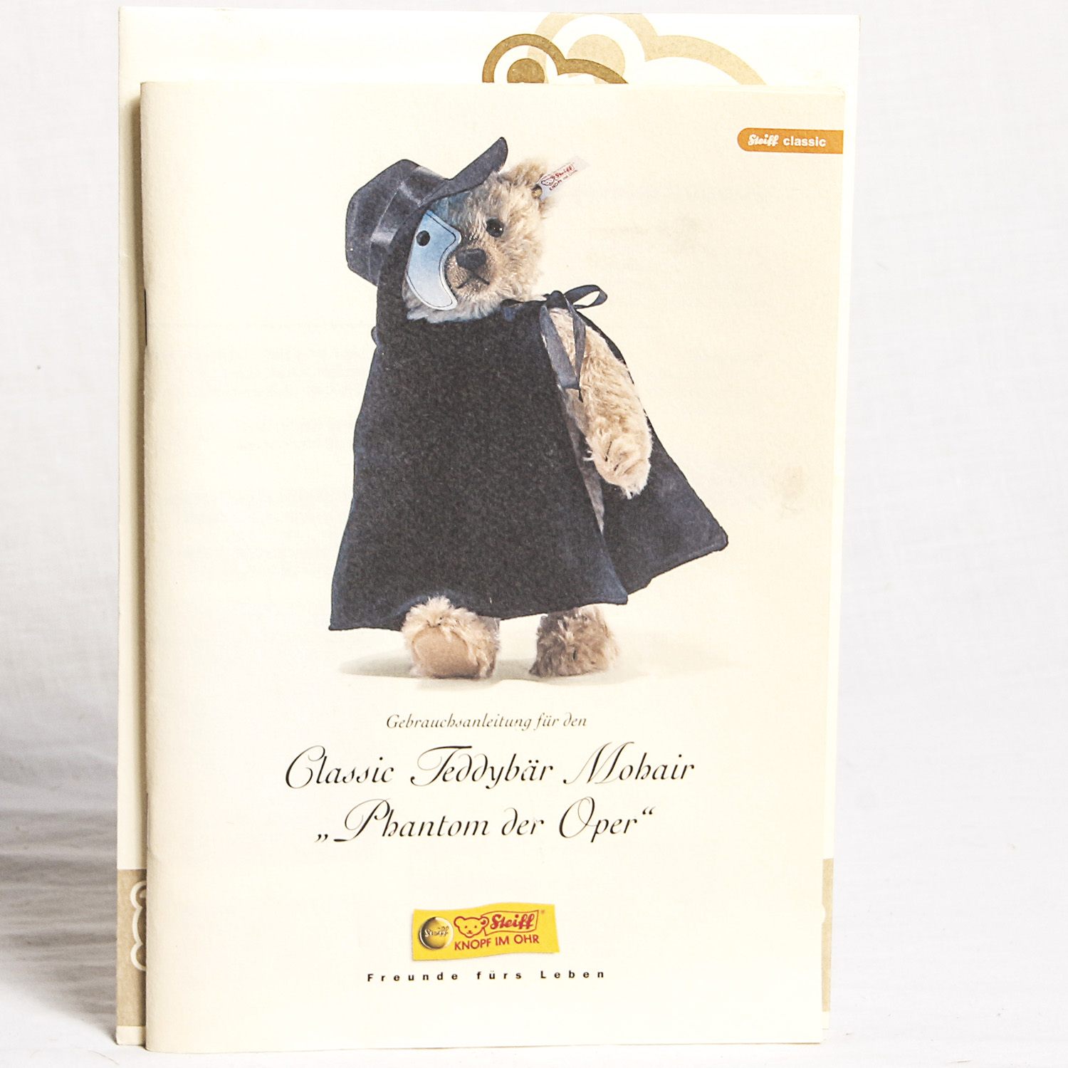 Steiff Collectible Phantom of the Opera Bear and Snow Globe