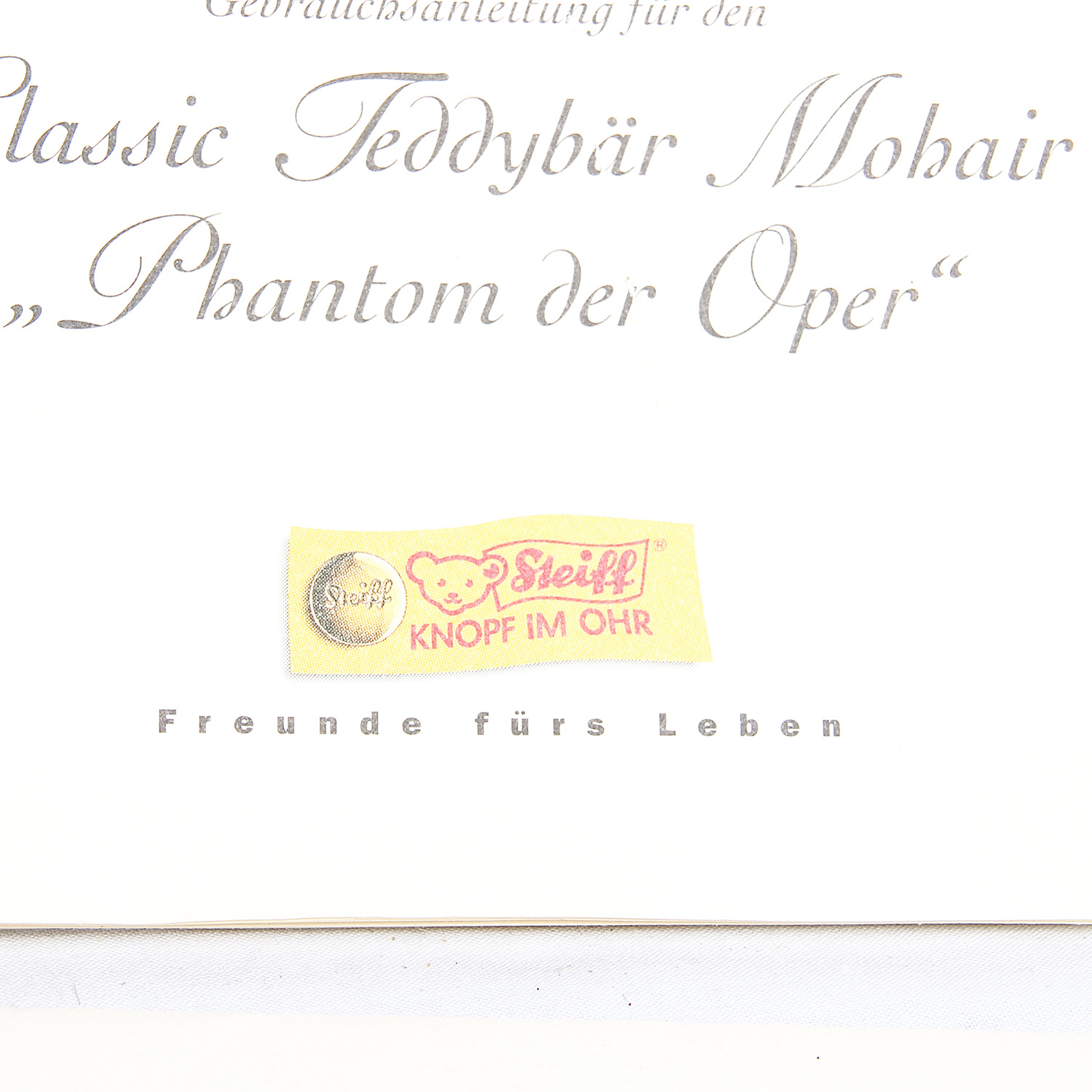 Steiff Collectible Phantom of the Opera Bear and Snow Globe