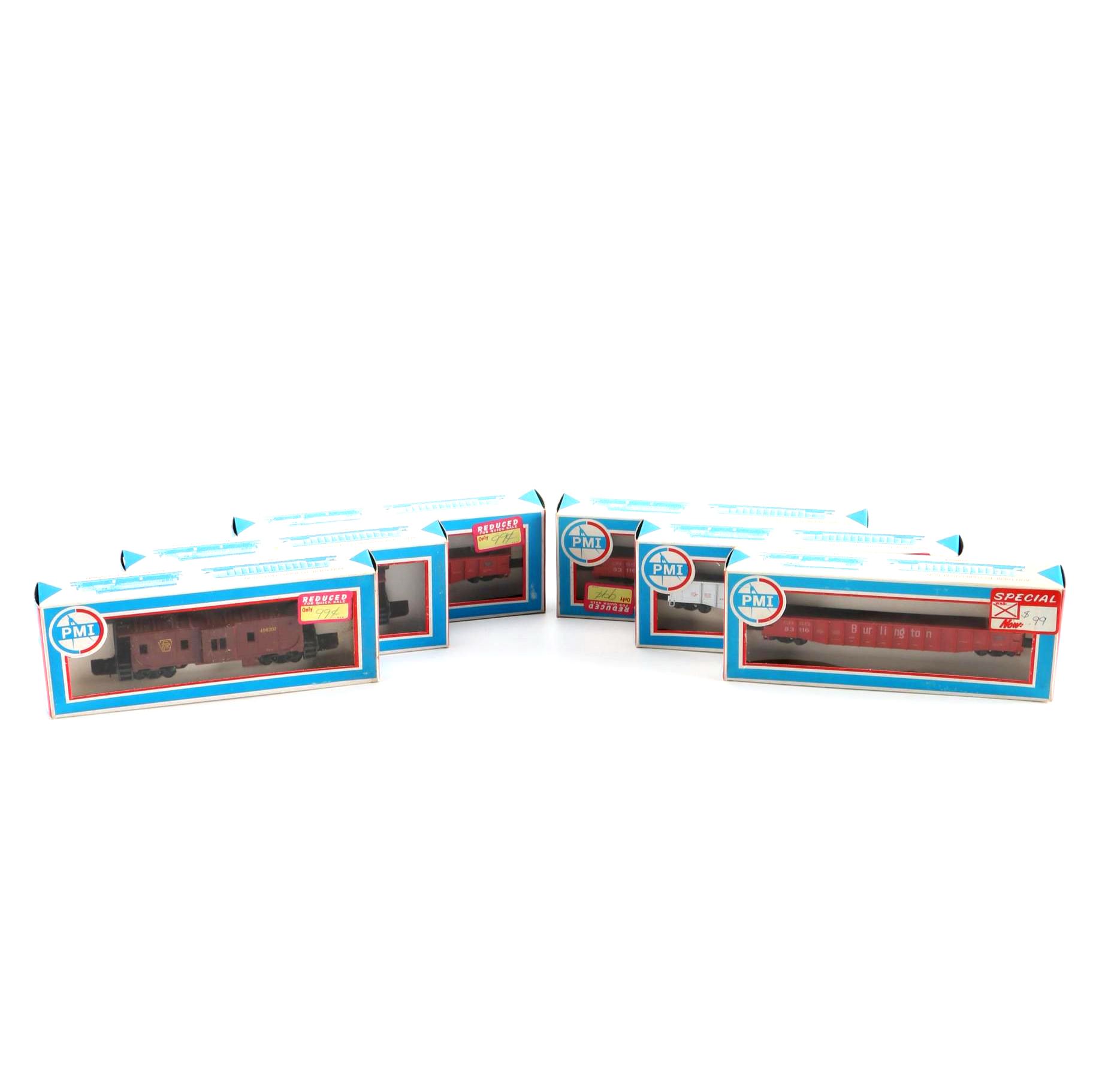 Vintage Group of Various PMI Train Cars
