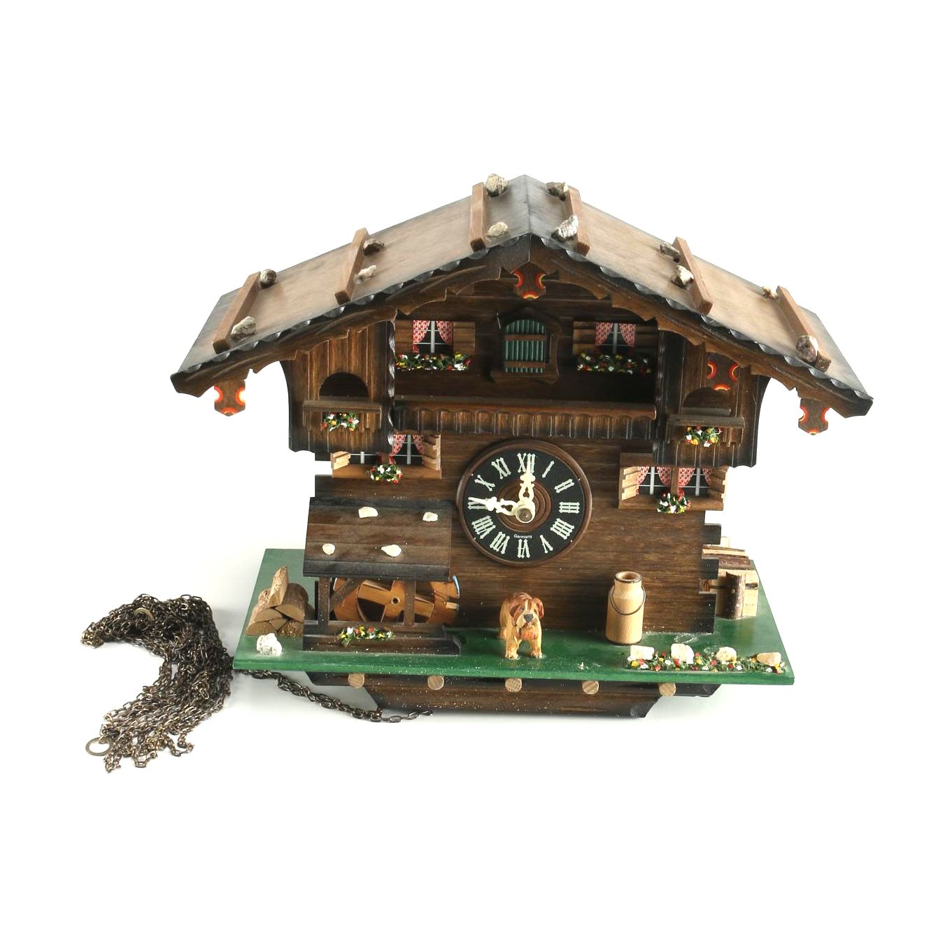 Romance German and Swiss Musical Cuckoo Clock