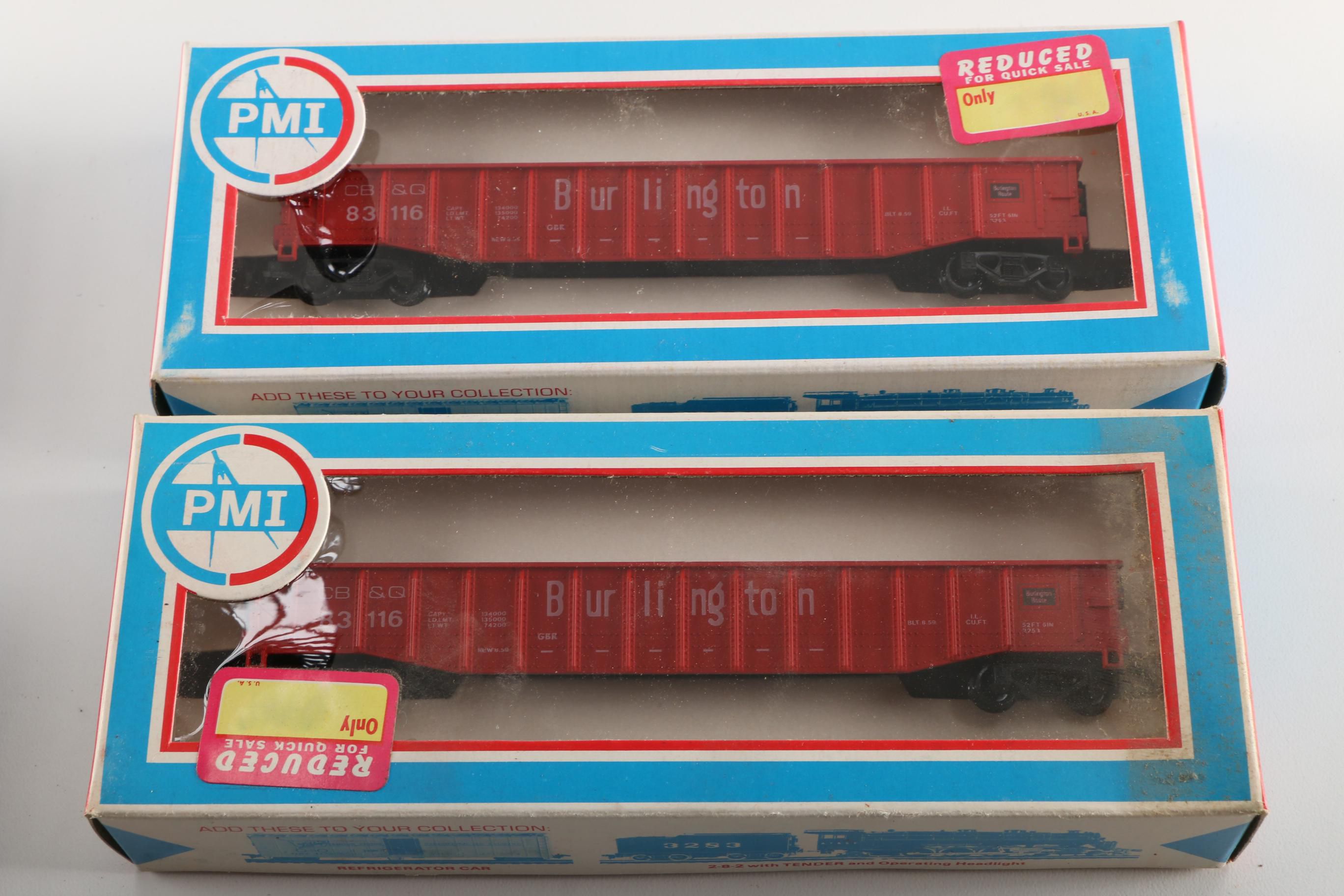 Vintage Group of Various PMI Train Cars