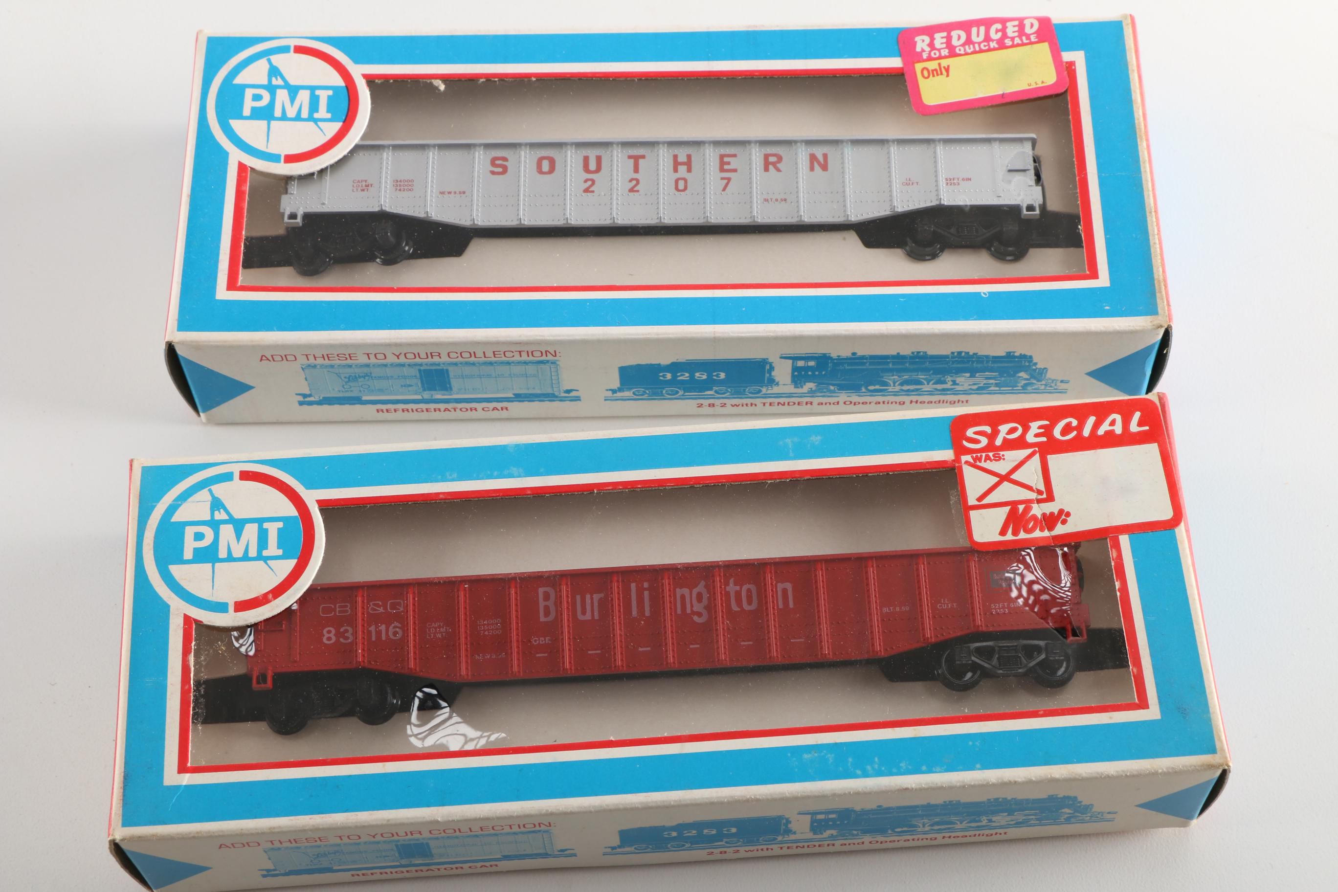 Vintage Group of Various PMI Train Cars