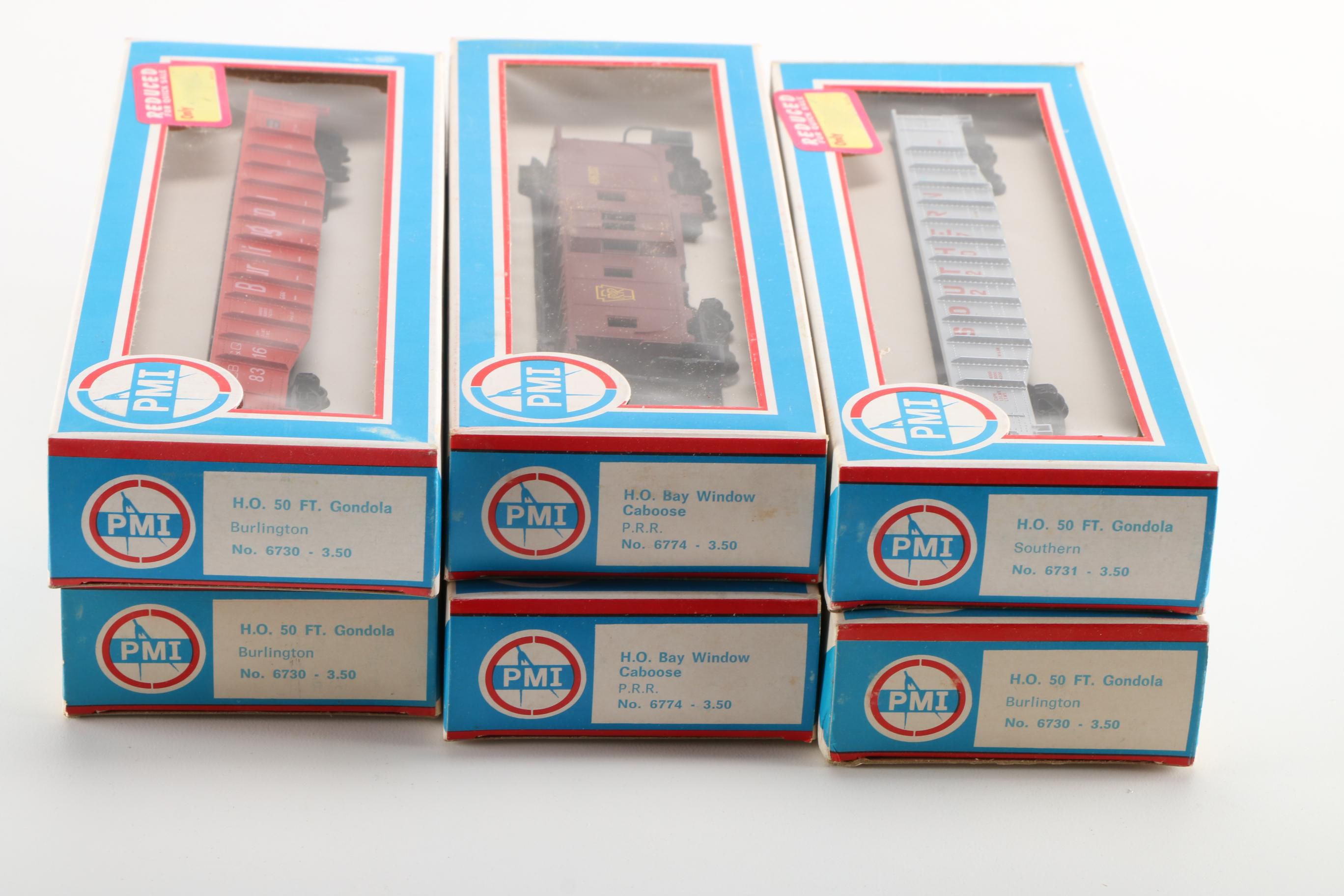 Vintage Group of Various PMI Train Cars