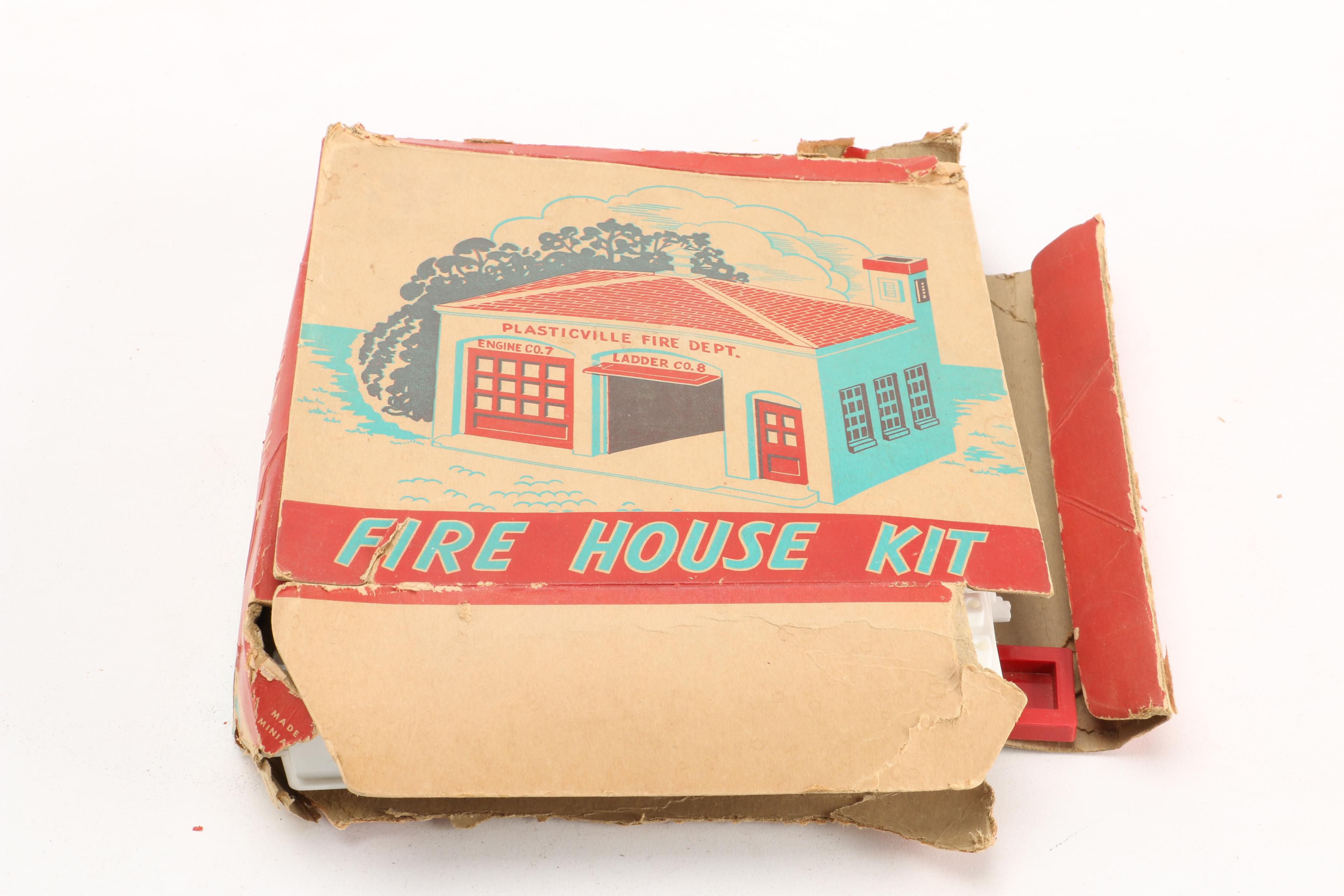 1950s-1960s Collection of Plasticville Building Sets