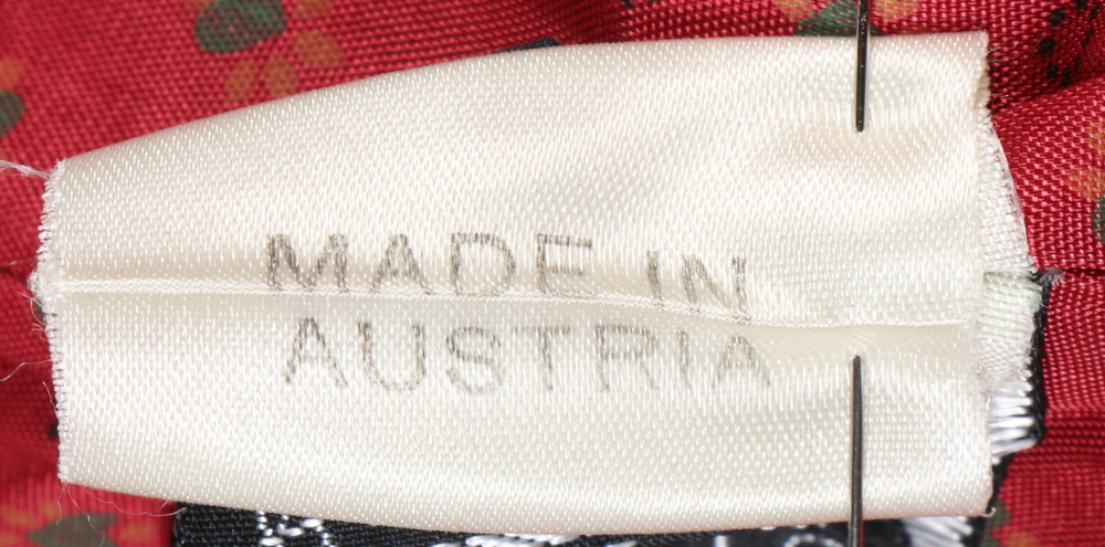 1980s Lodenfrey Red Wool Skirt Suit