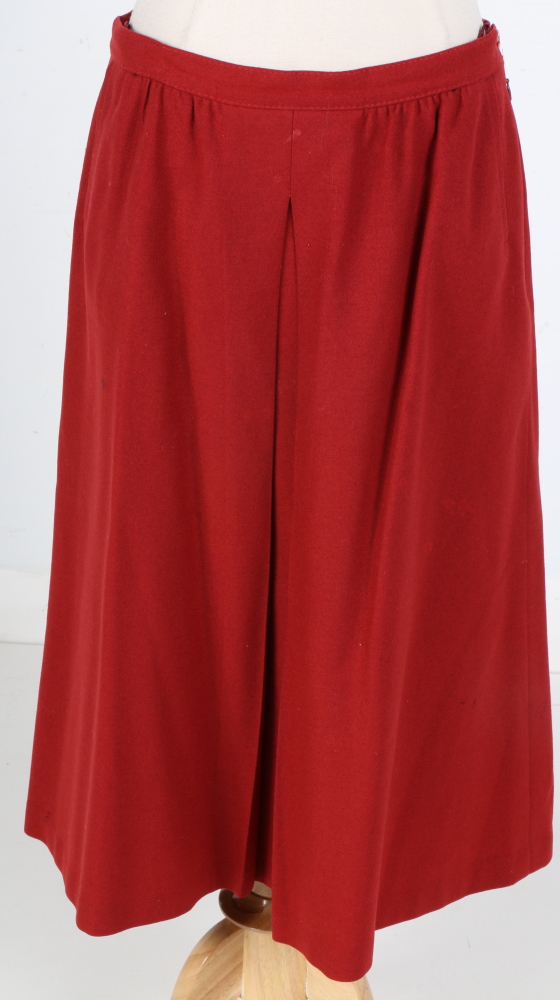 1980s Lodenfrey Red Wool Skirt Suit