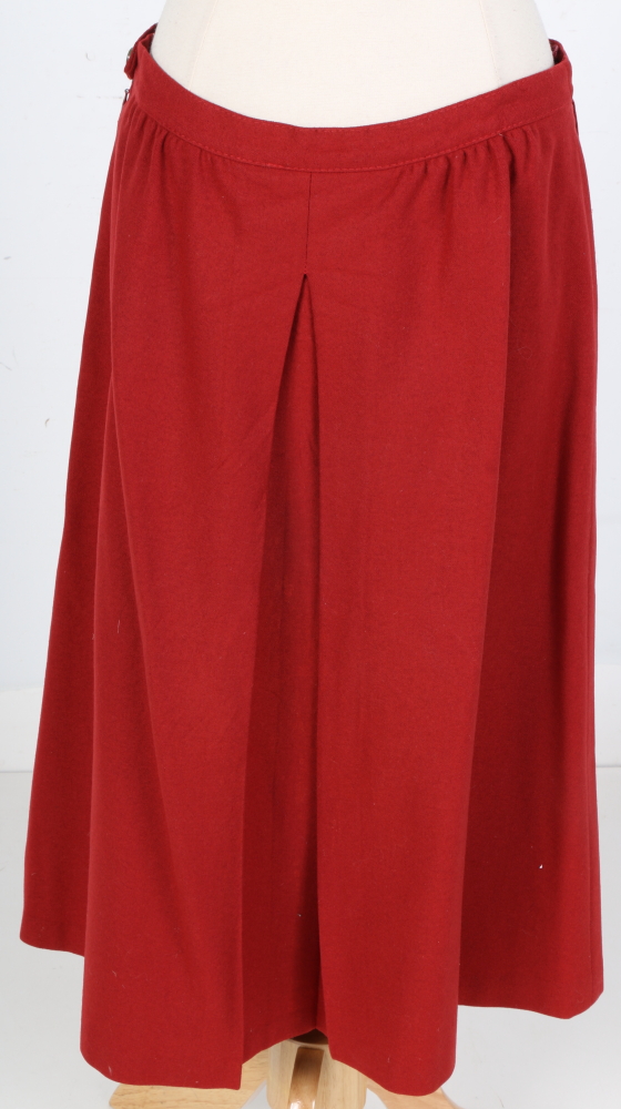 1980s Lodenfrey Red Wool Skirt Suit