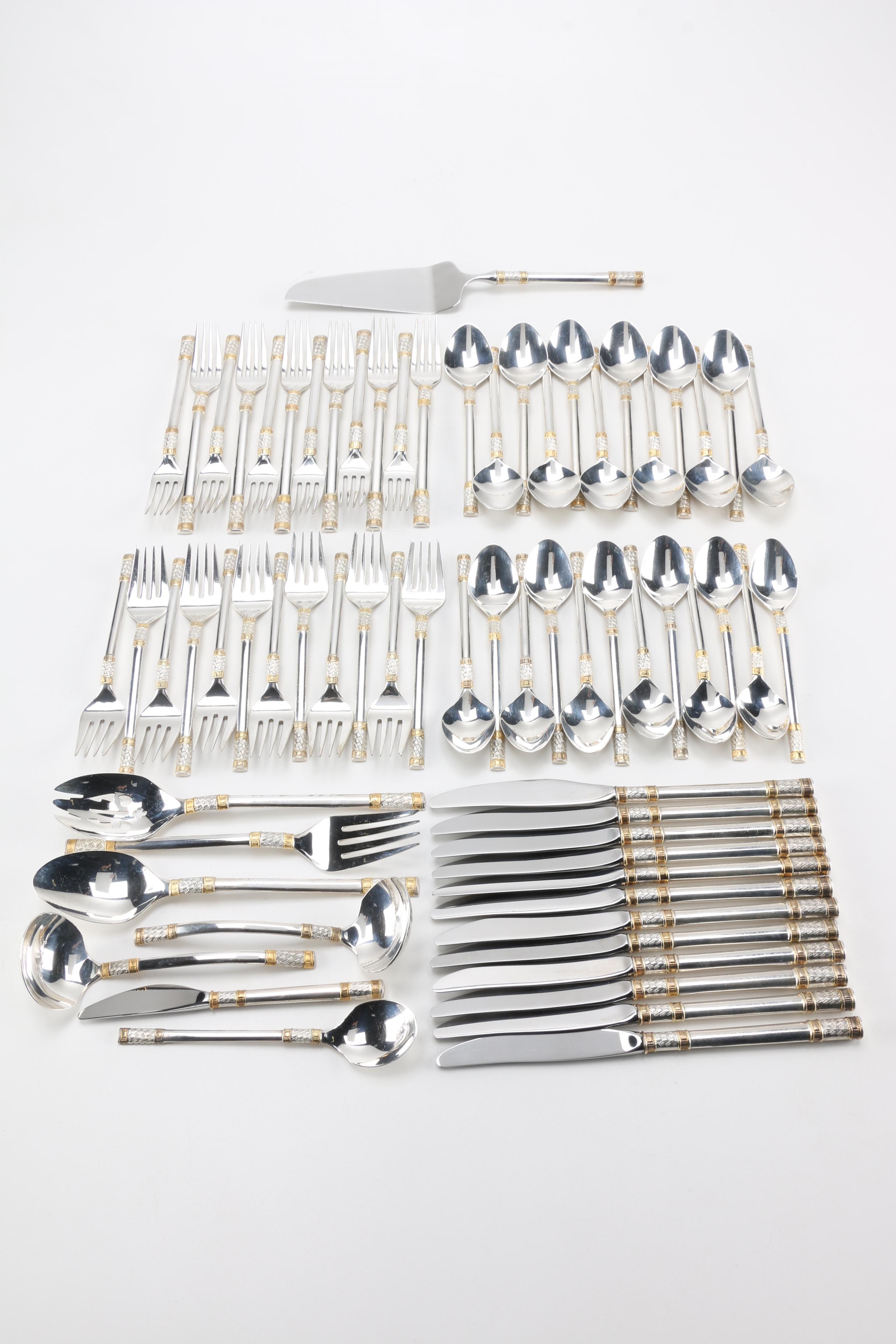 Wallace "Golden Aegean Weave" Sterling Silver Flatware Set