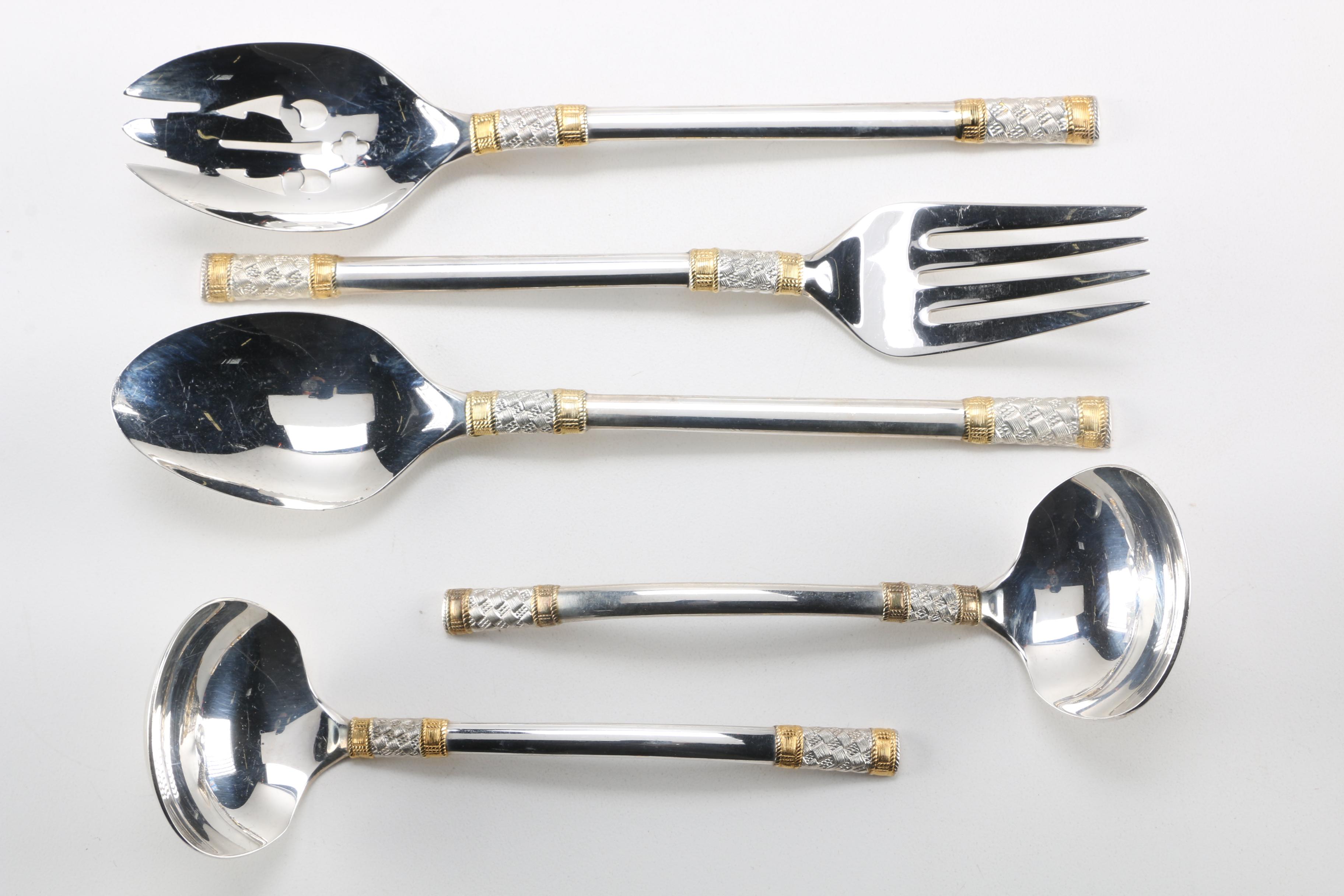 Wallace "Golden Aegean Weave" Sterling Silver Flatware Set