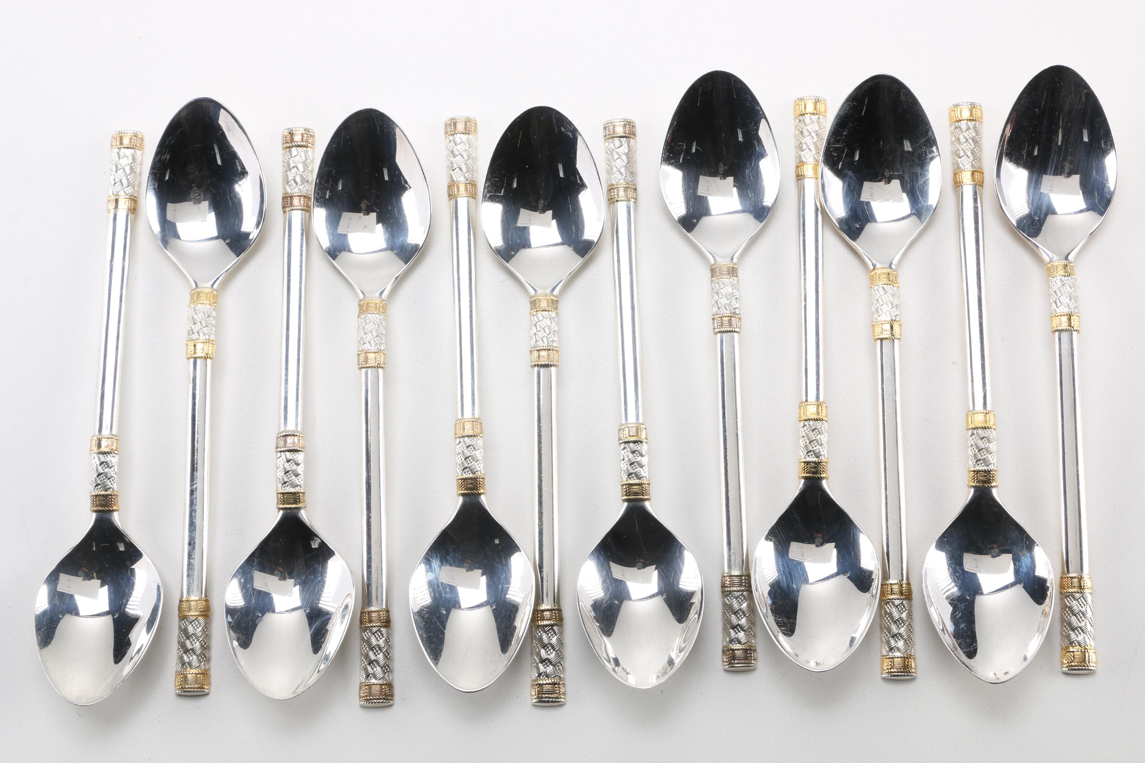 Wallace "Golden Aegean Weave" Sterling Silver Flatware Set