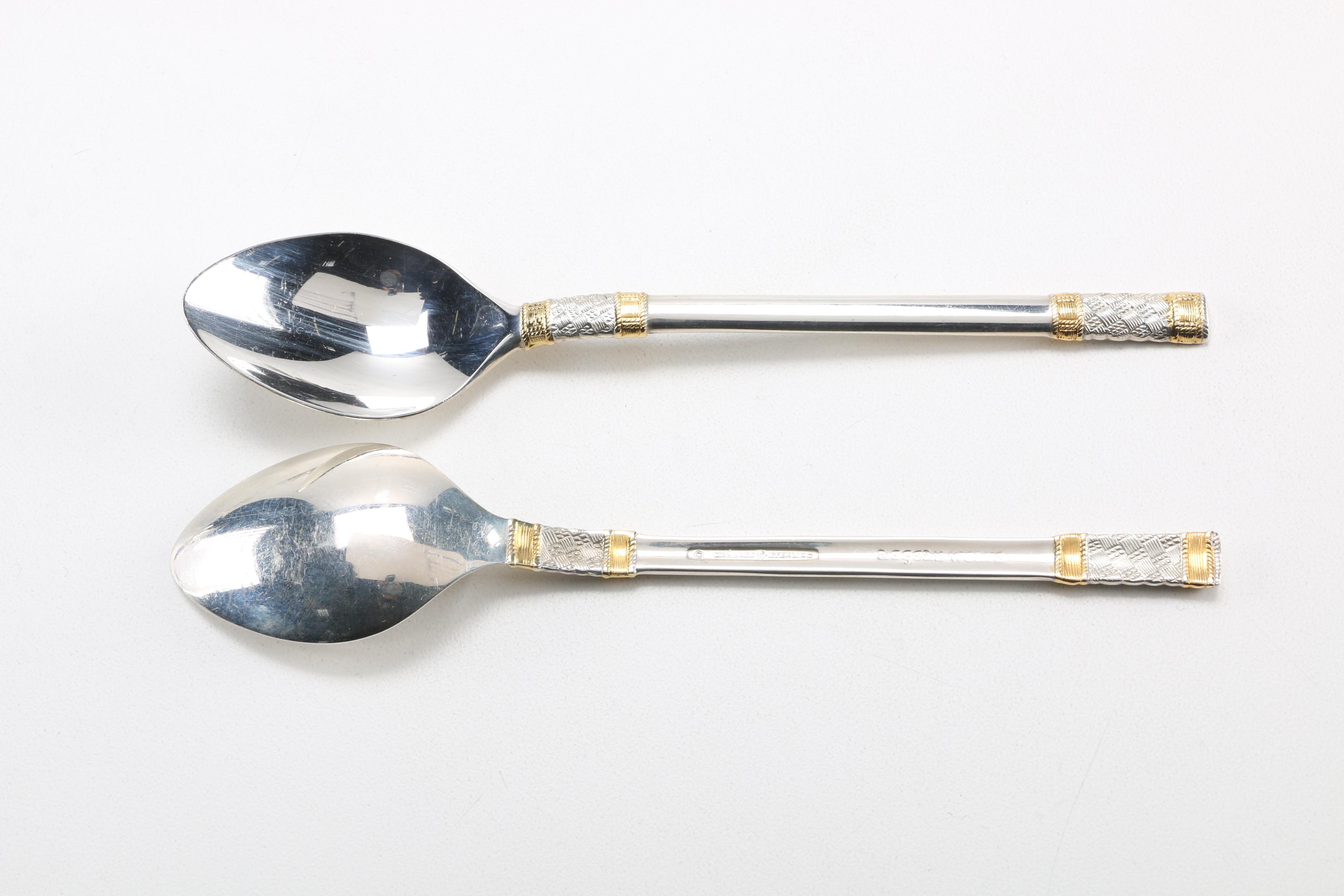 Wallace "Golden Aegean Weave" Sterling Silver Flatware Set