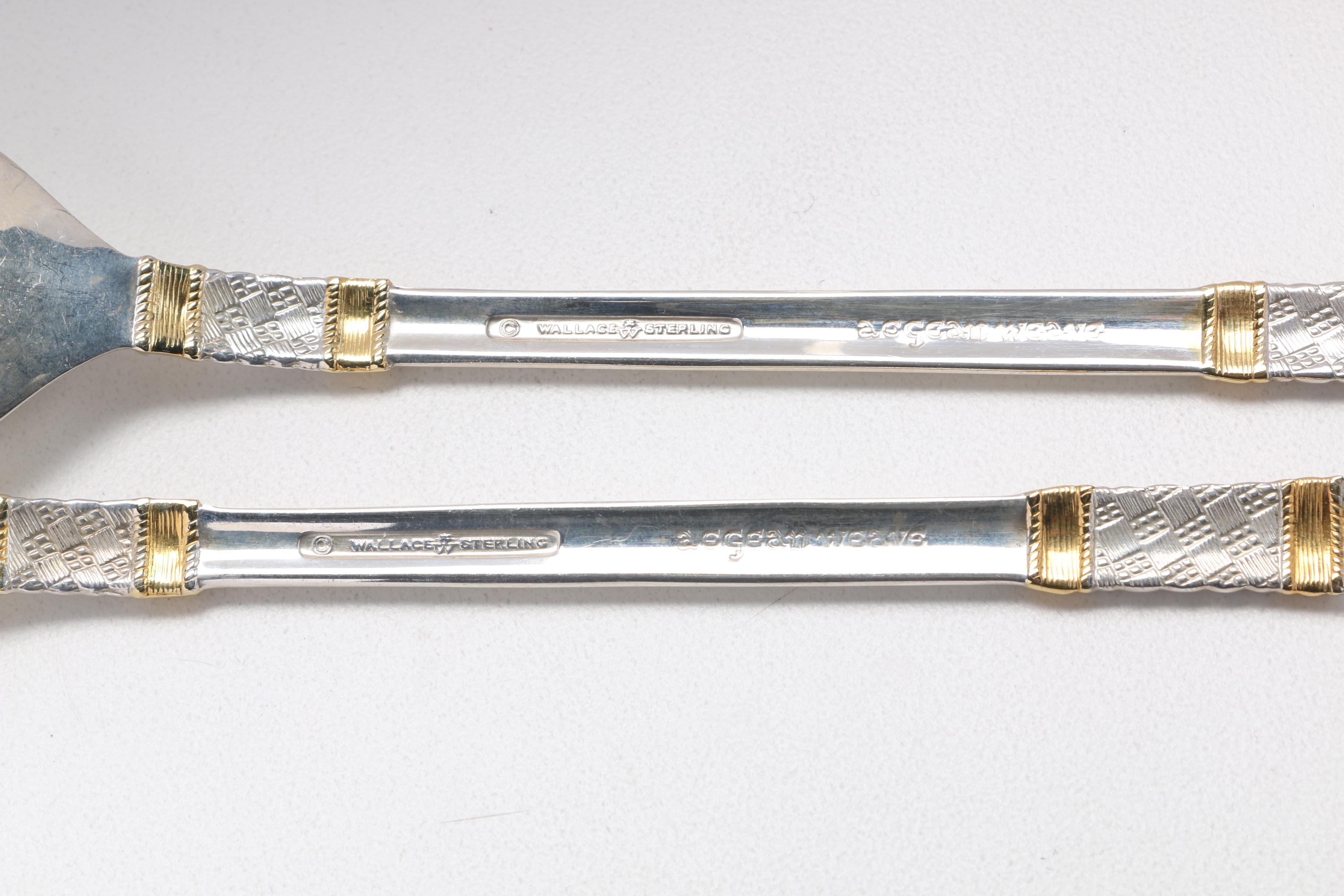 Wallace "Golden Aegean Weave" Sterling Silver Flatware Set