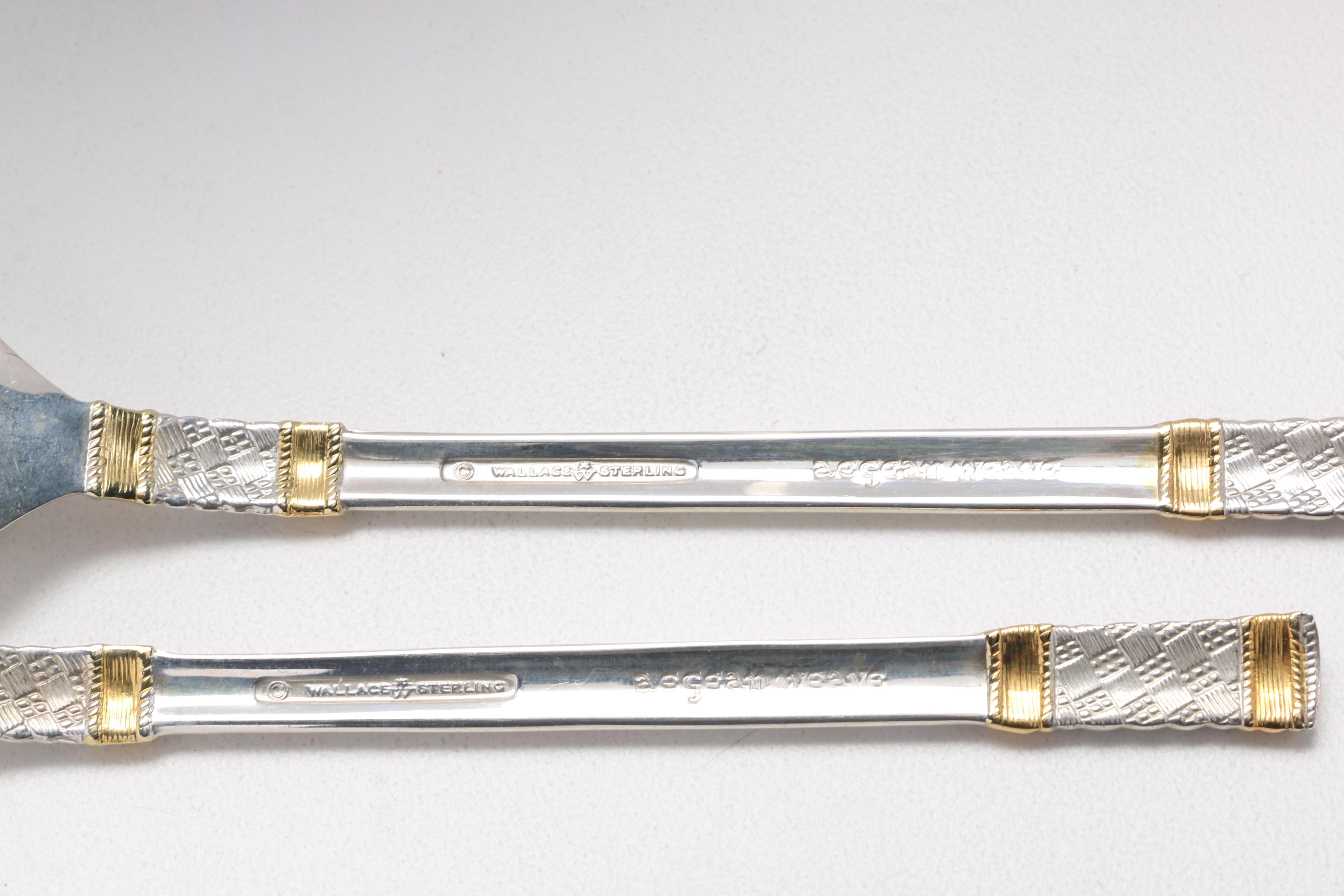 Wallace "Golden Aegean Weave" Sterling Silver Flatware Set