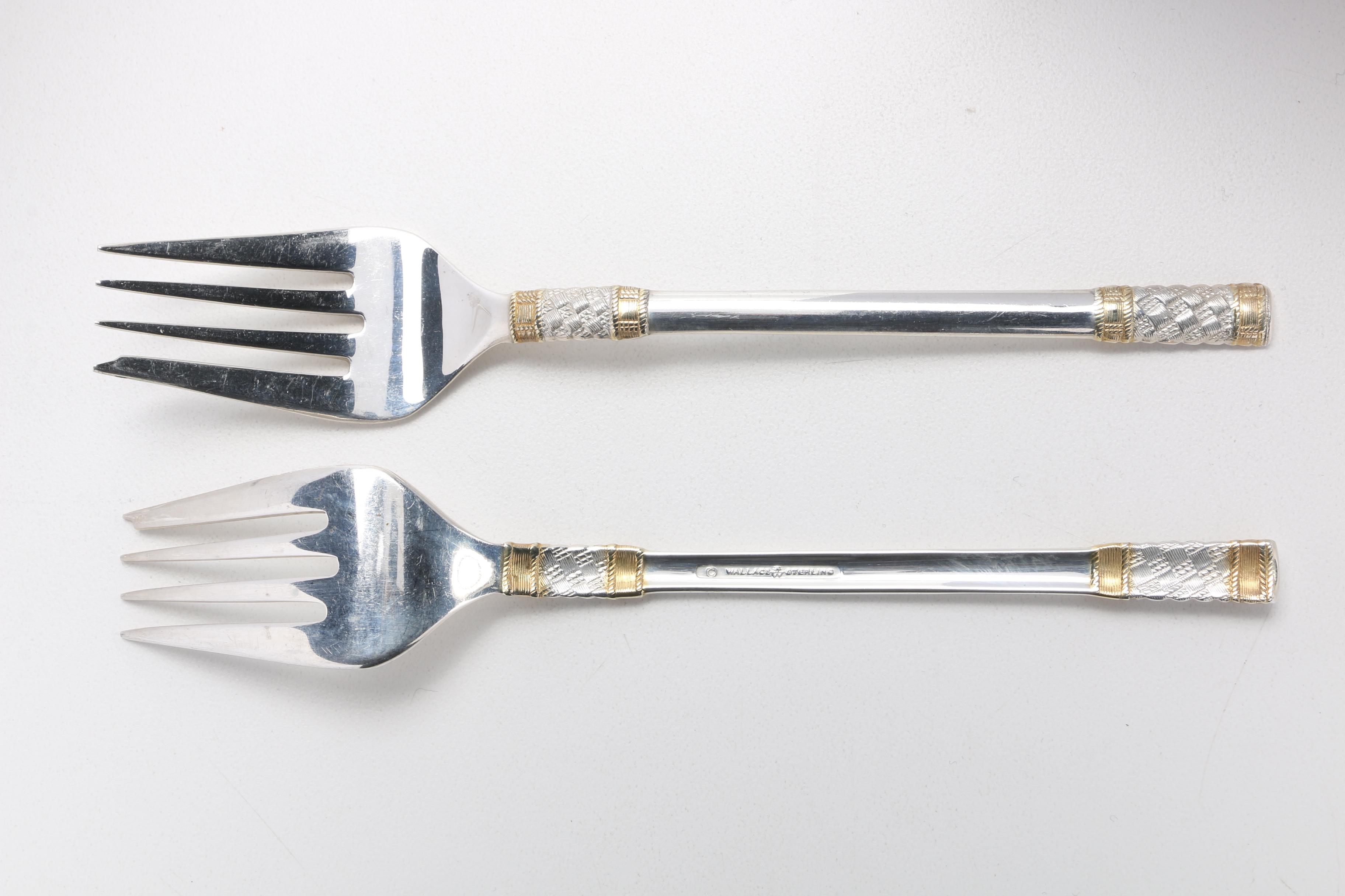 Wallace "Golden Aegean Weave" Sterling Silver Flatware Set
