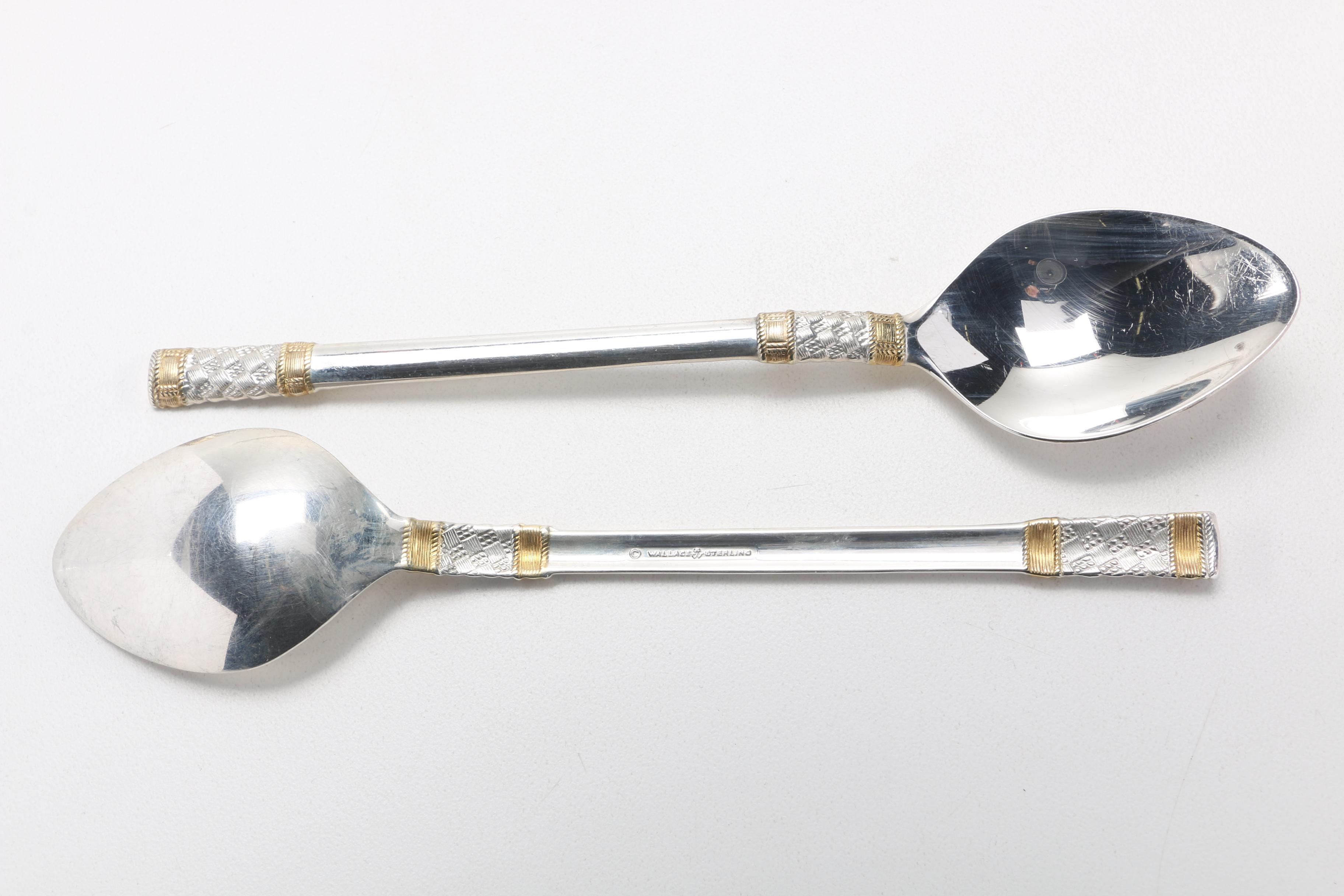 Wallace "Golden Aegean Weave" Sterling Silver Flatware Set