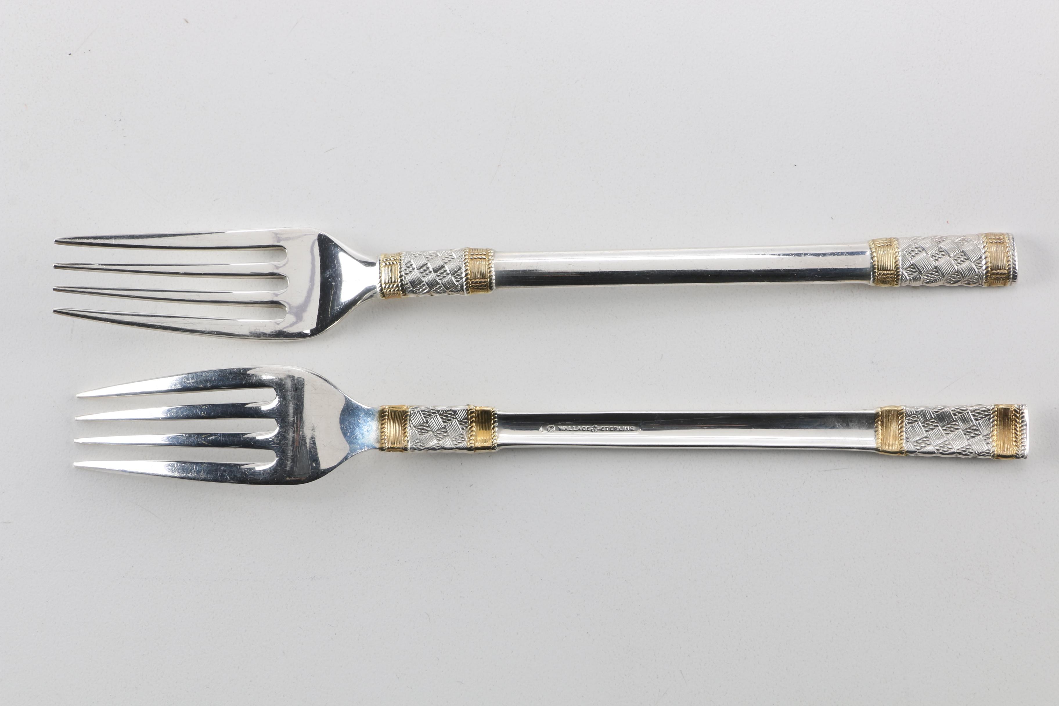 Wallace "Golden Aegean Weave" Sterling Silver Flatware Set