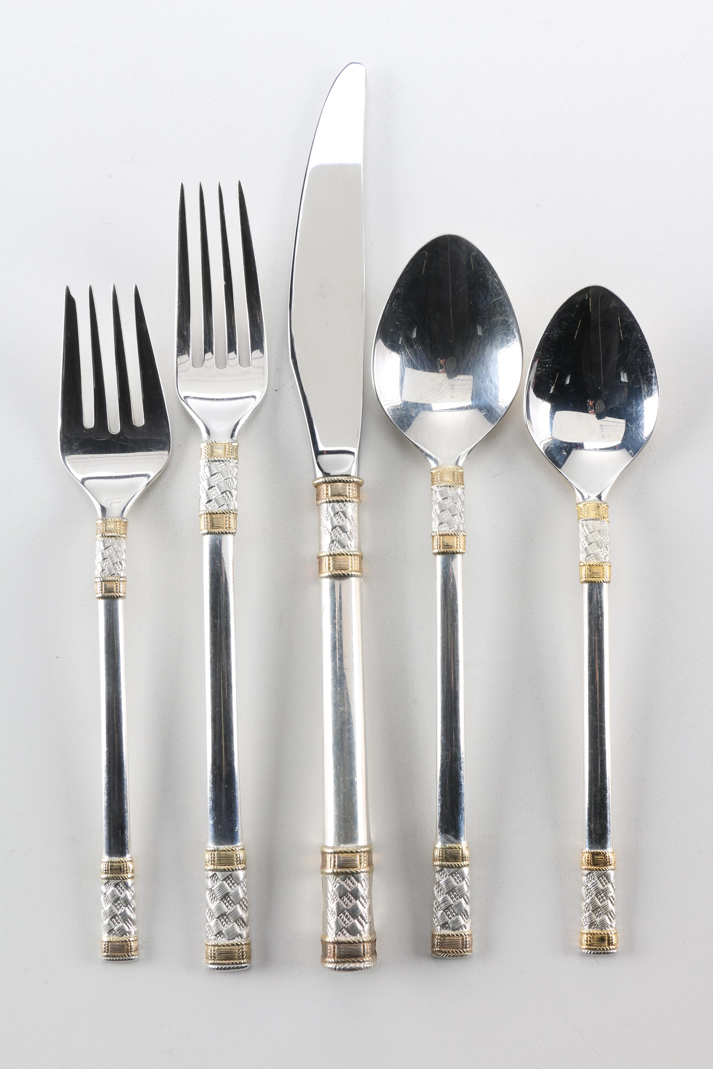 Wallace "Golden Aegean Weave" Sterling Silver Flatware Set